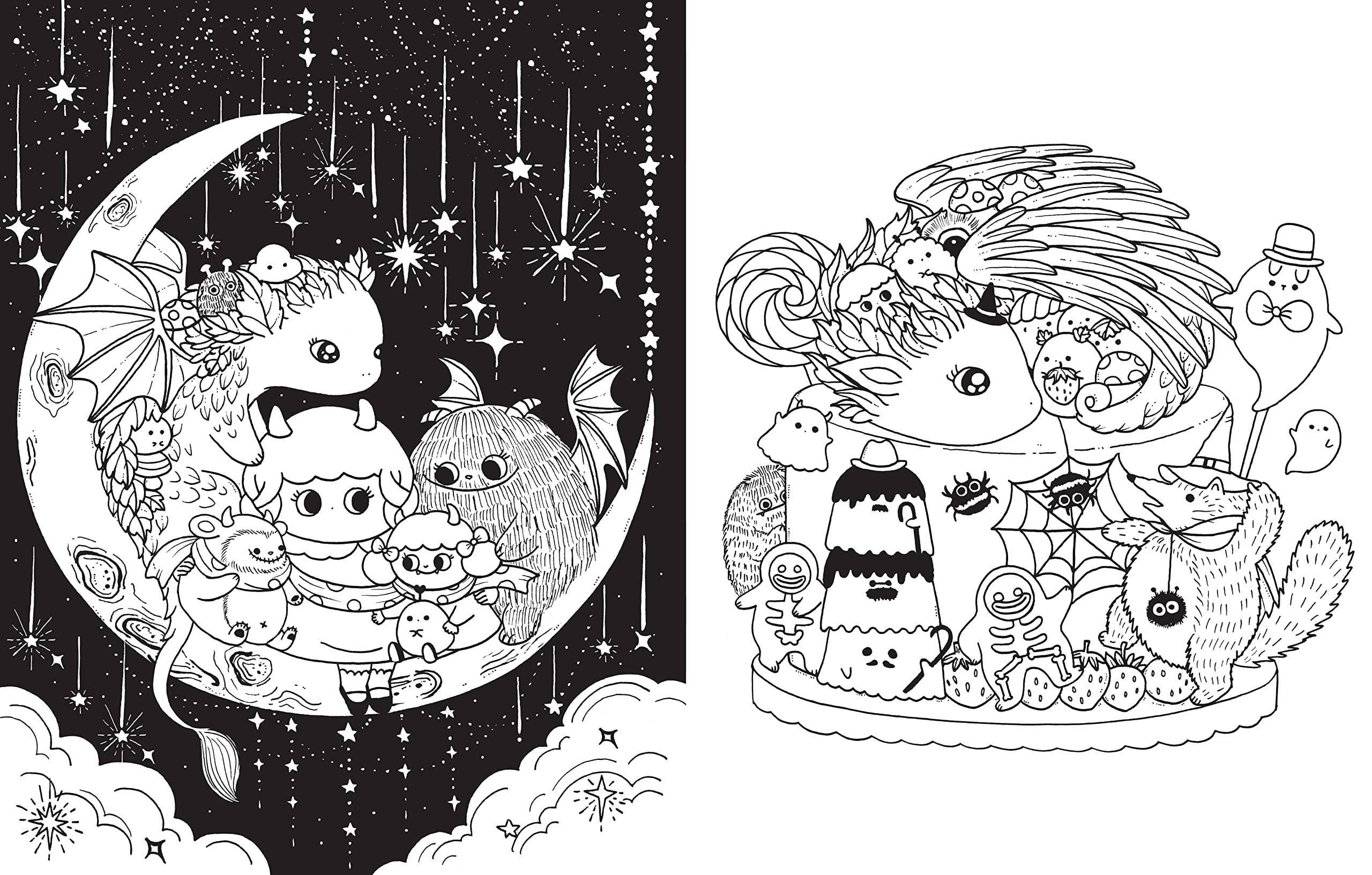 A Million Little Monsters Coloring Book: Trade Paperback