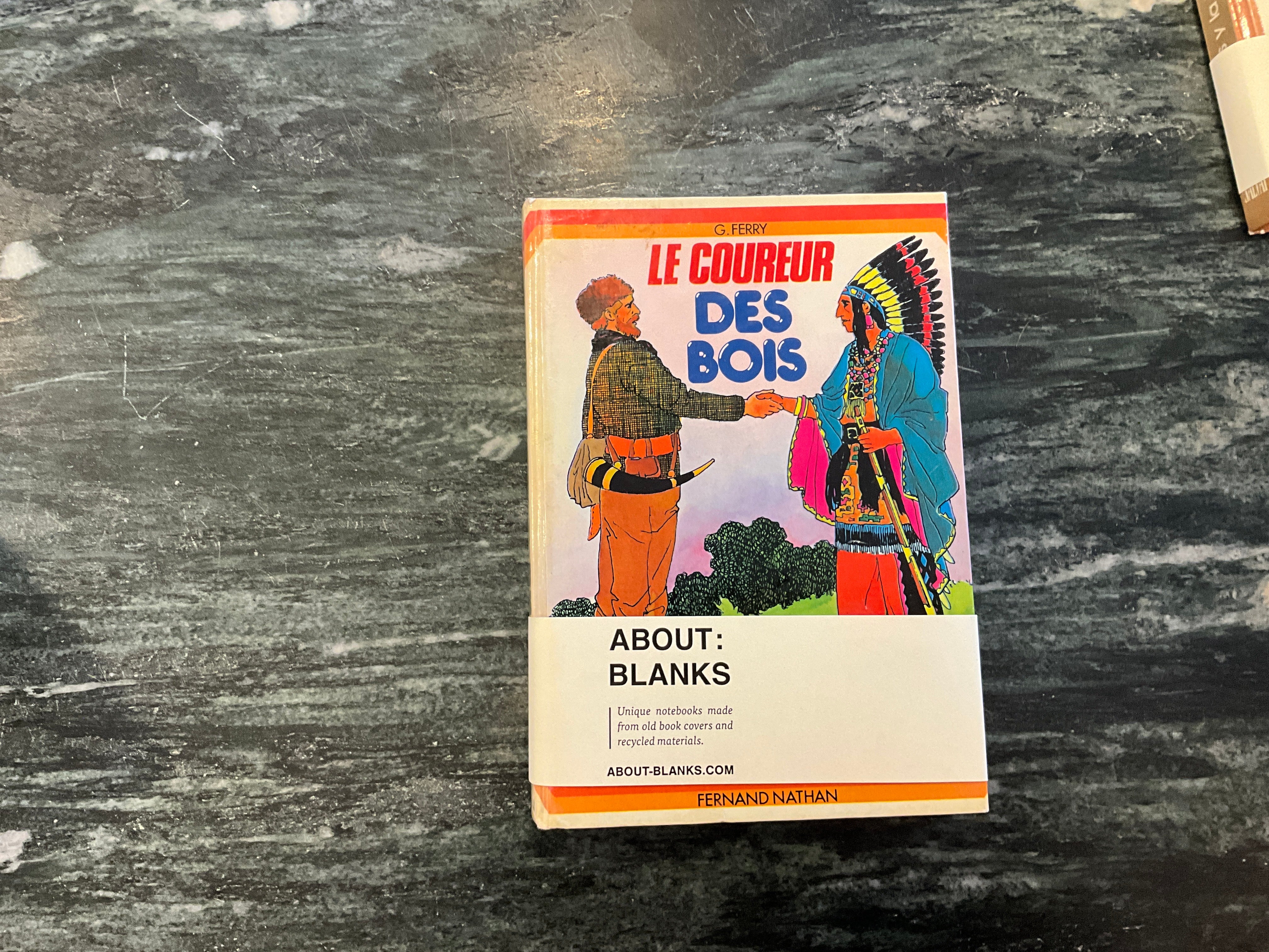 Vintage About Blanks Notebook: Le Coureur De Bois