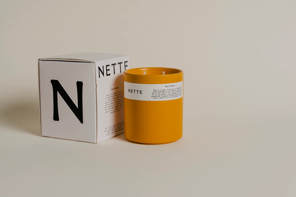 Nette 11 0z Ceramic Candle - Twelfth Night