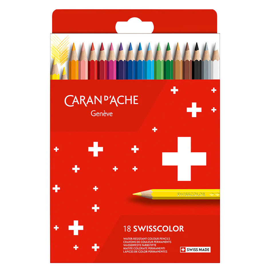 Caran D'Ache - Swisscolor Pencil Box - 18 Pack