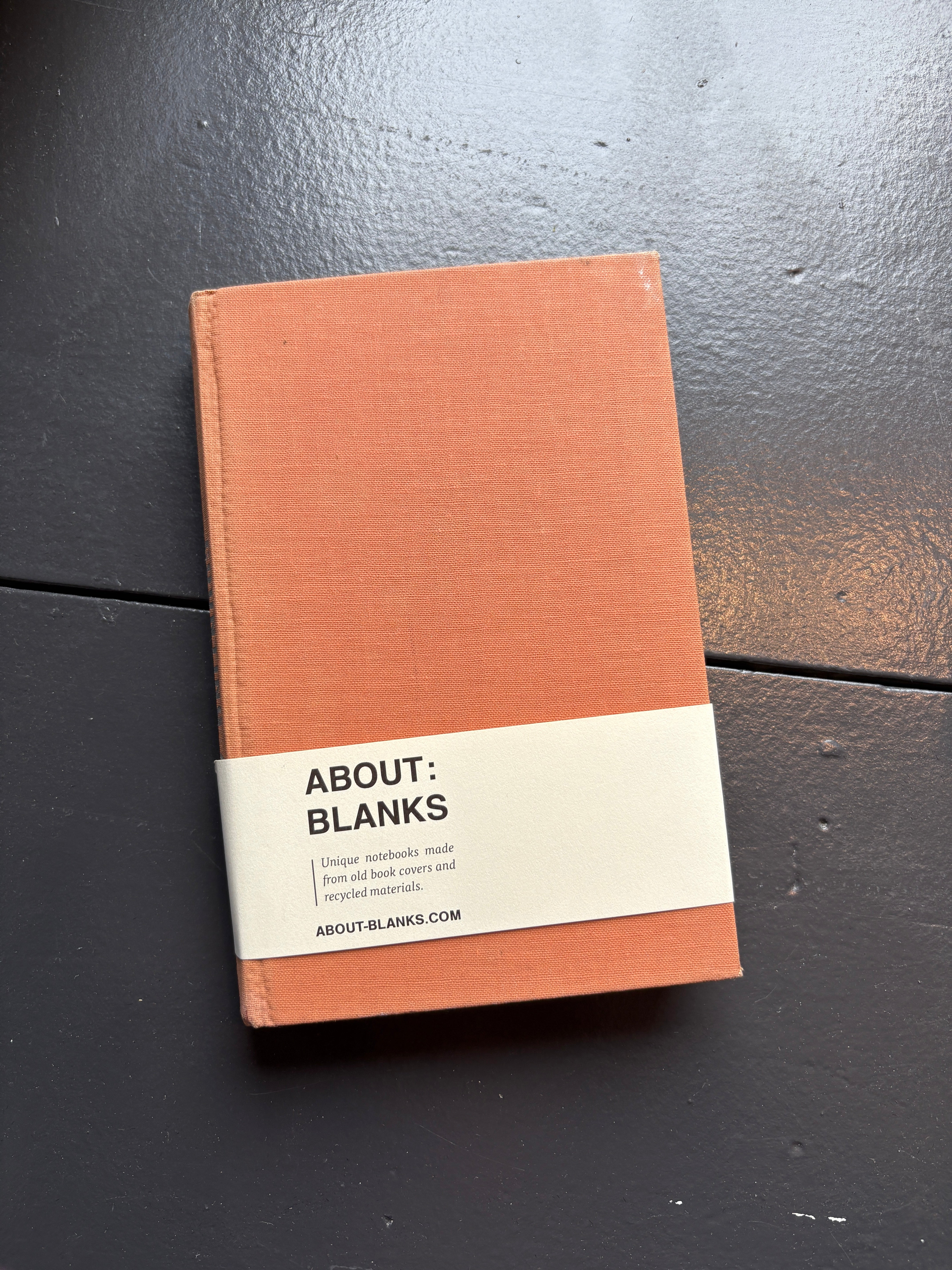 Vintage About Blanks Notebook: Orange - Counting and Measuring