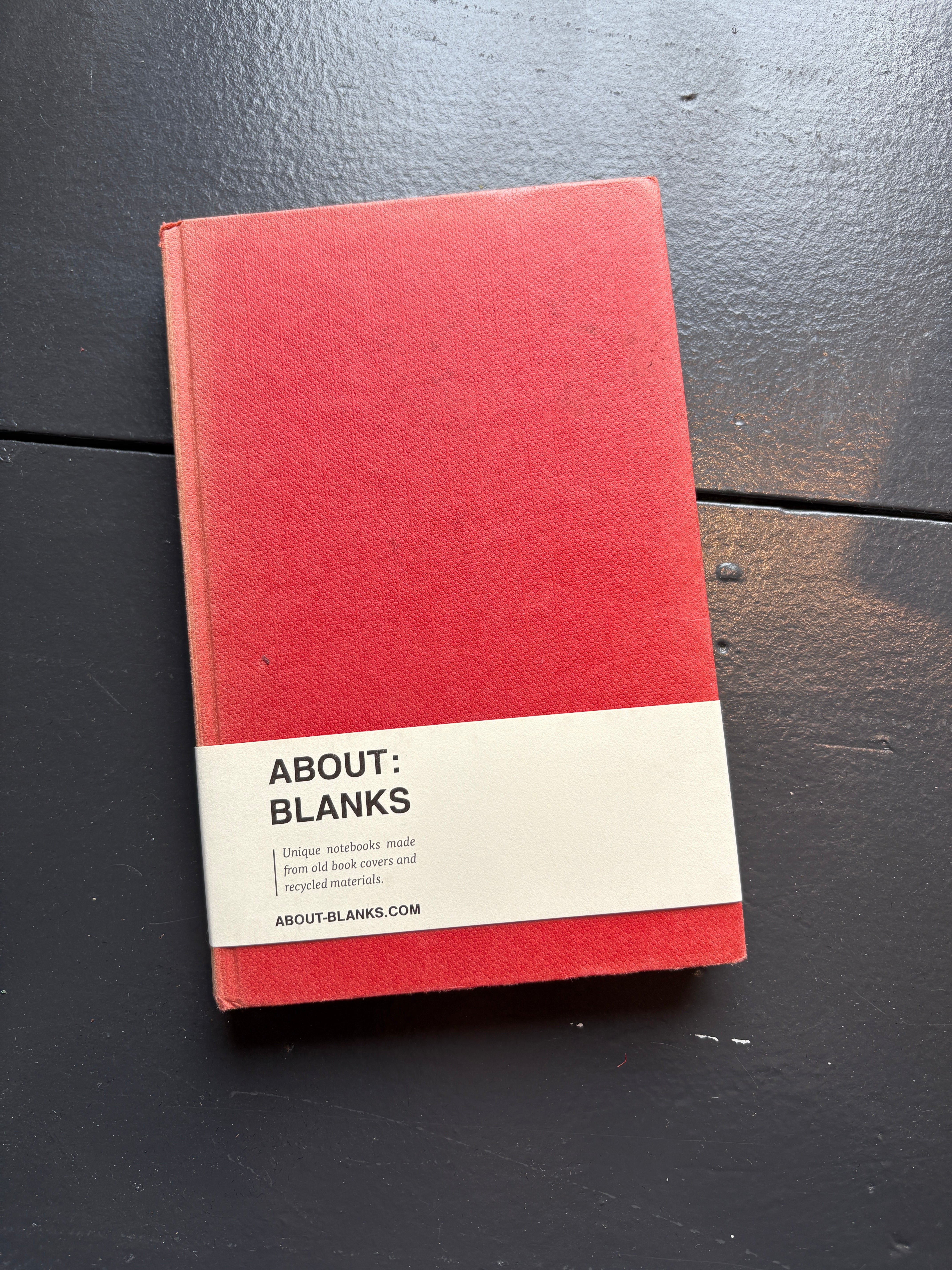 Vintage About Blanks Notebook: Red - Edge of Glass
