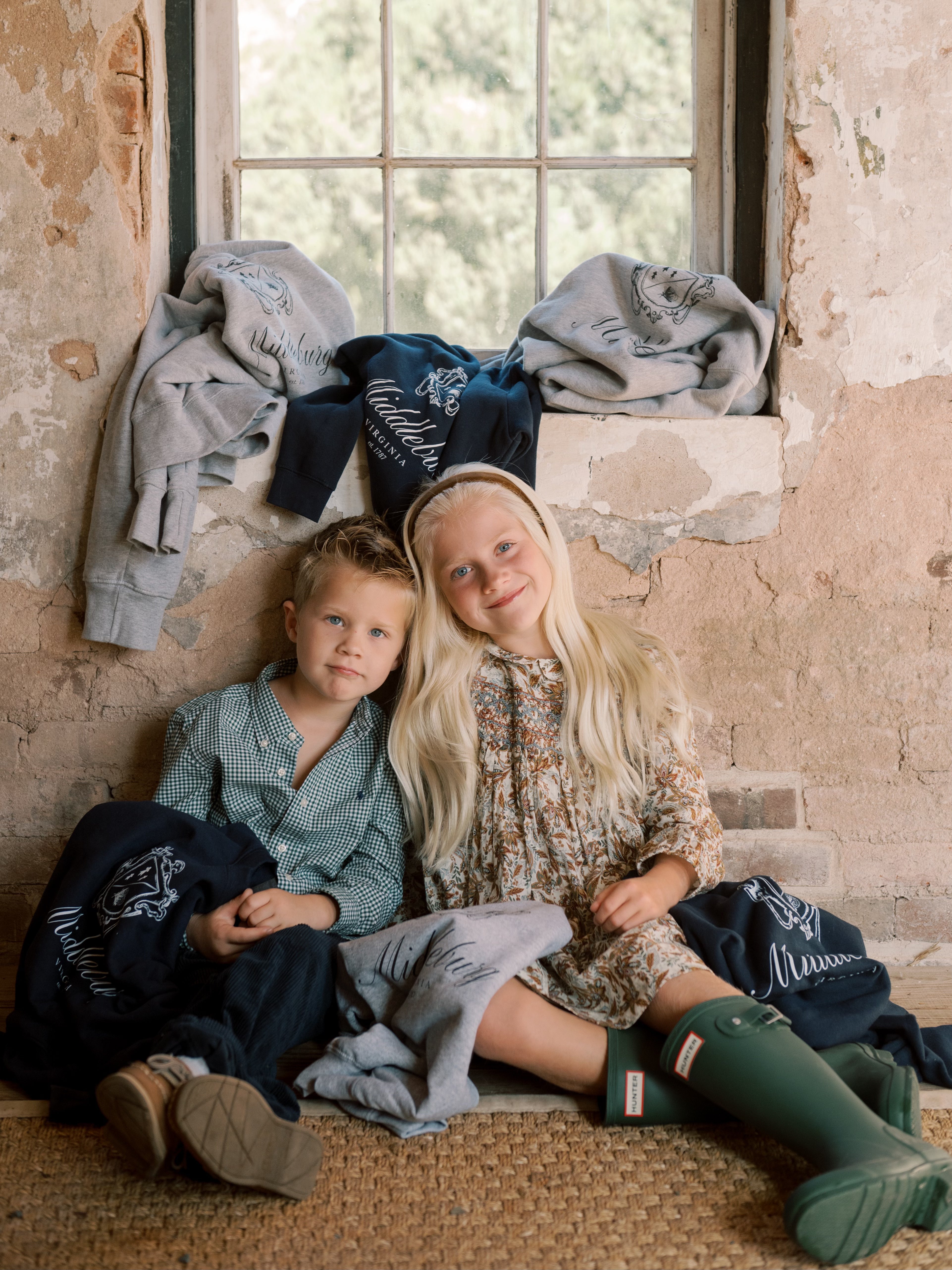 Youth Middleburg Crewneck Sweatshirt by Every Little Something - Gray