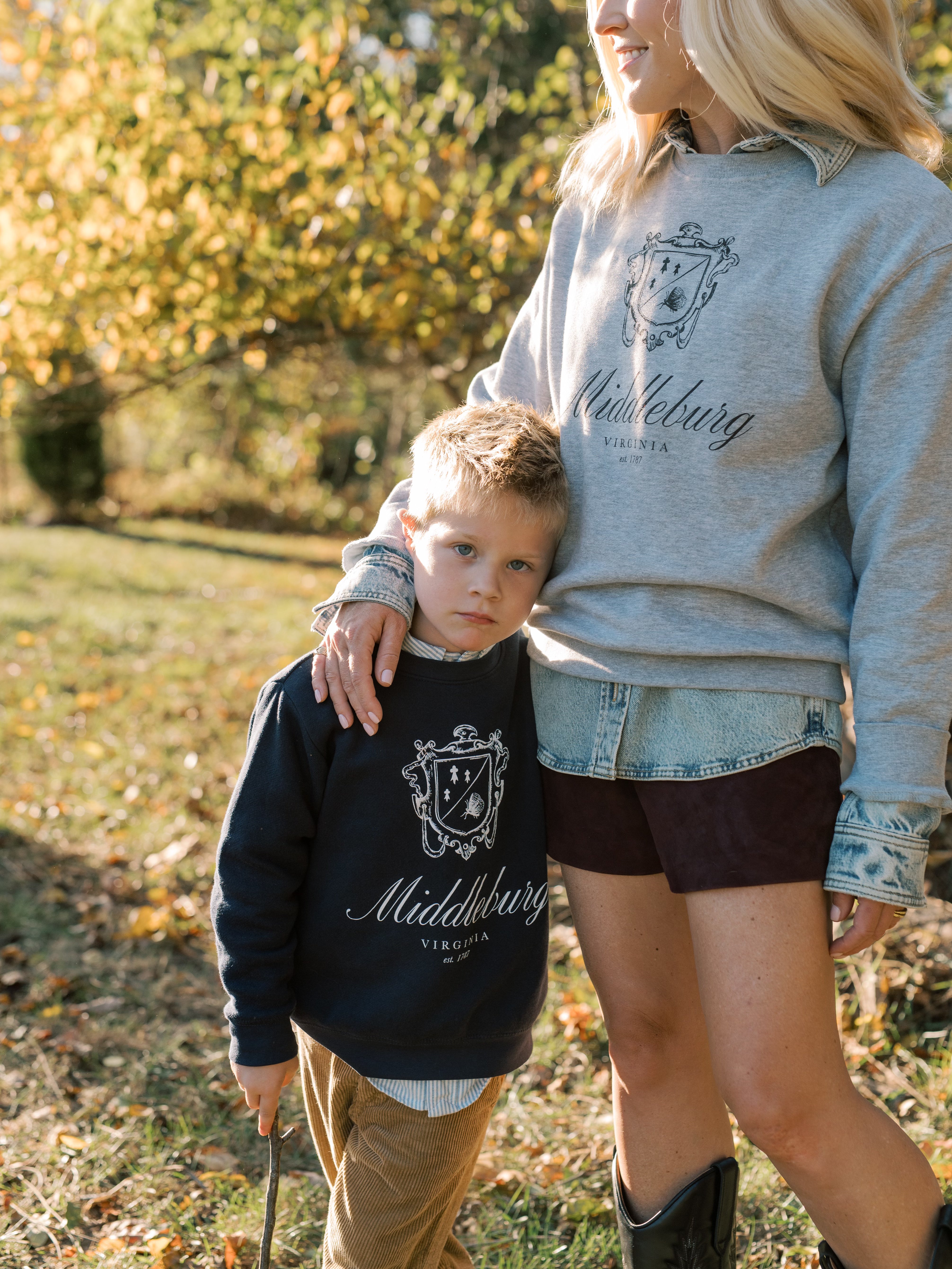 Youth Middleburg Crewneck Sweatshirt by Every Little Something - Navy