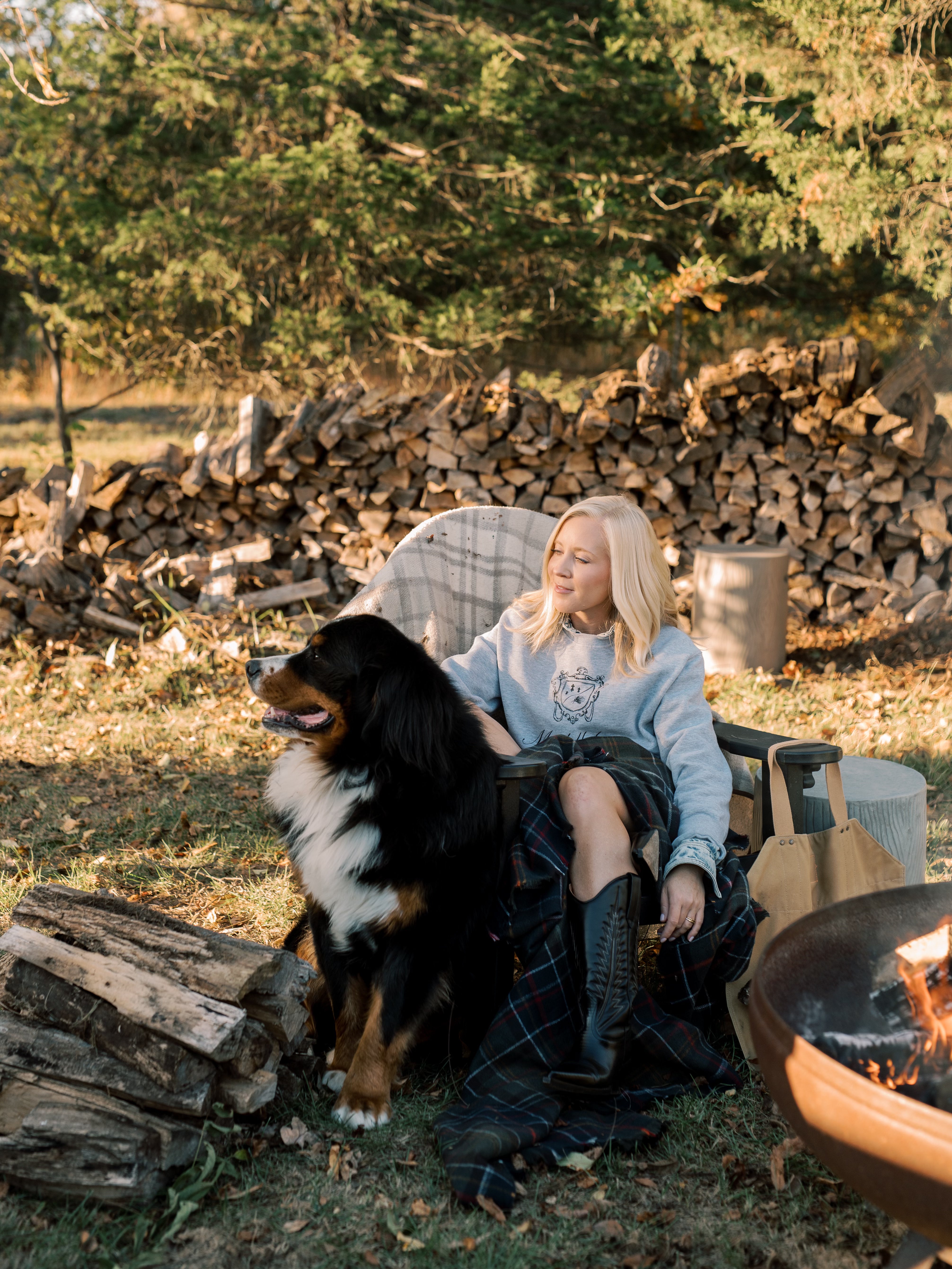 Middleburg Crewneck Sweatshirt by Every Little Something - Grey