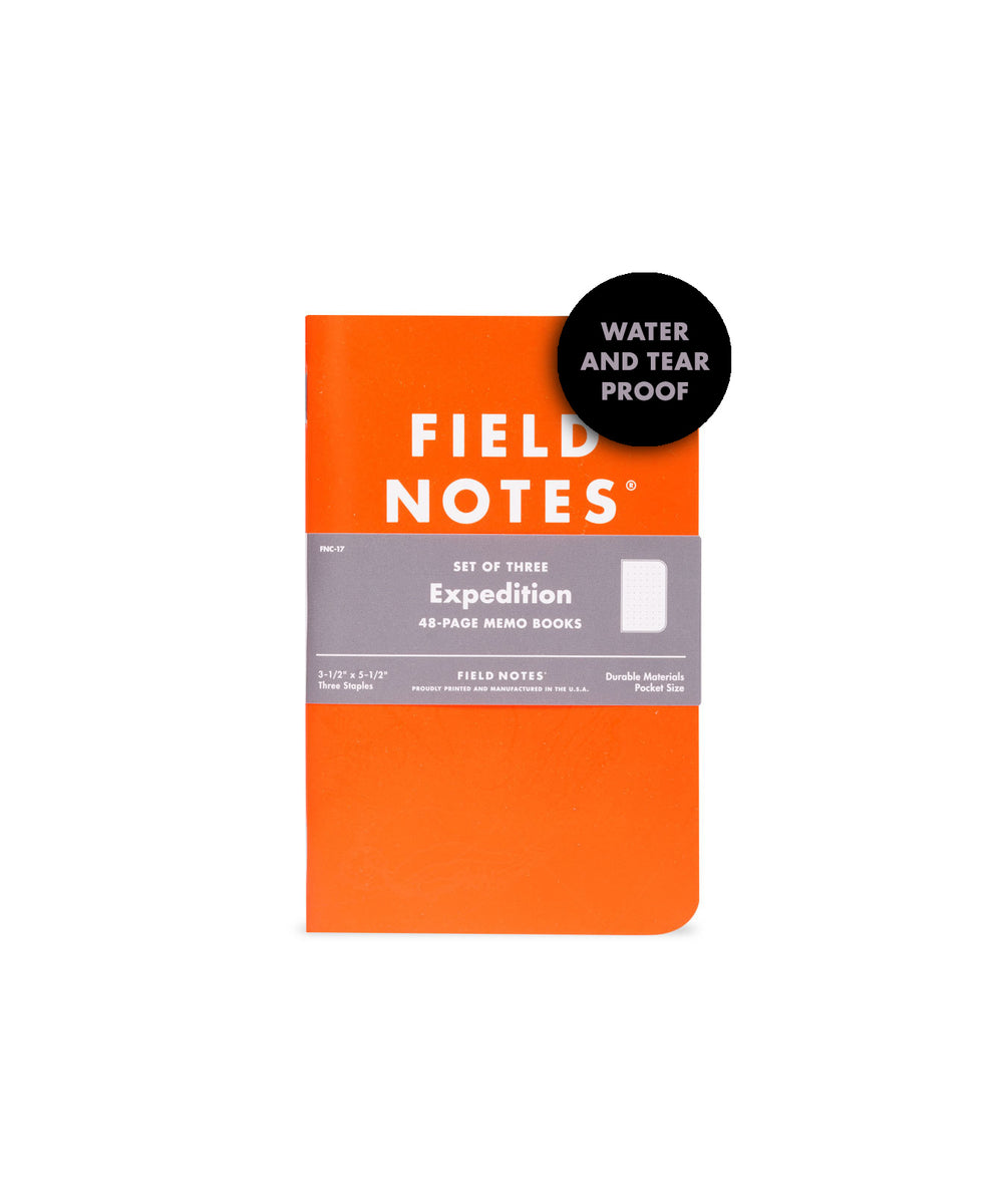 Field Notes - EXPEDITION WATERPROOF NOTEBOOKS - 3 PACK