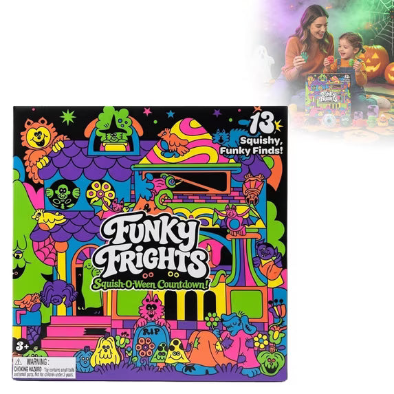 Schylling Nee-Doh 2026 Funky Frights Squish-O-Ween 13-Piece Countdown Calendar