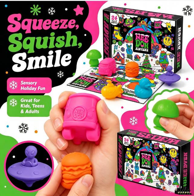 Schylling Nee-Doh 2026 Christmas Squishmas Advent Calendar