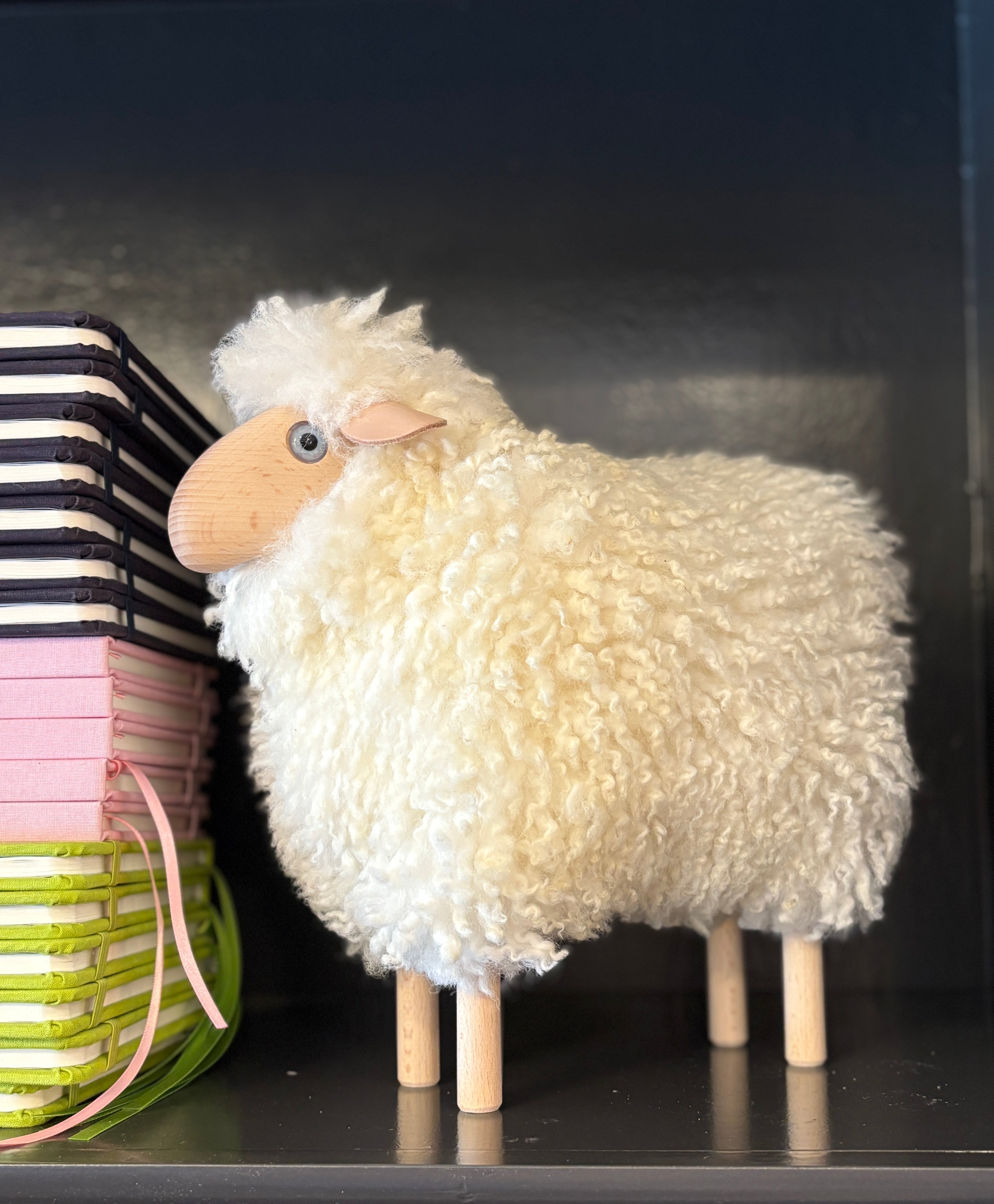 Little Lamb, White Fur, Beech Wood | Meier, Germany