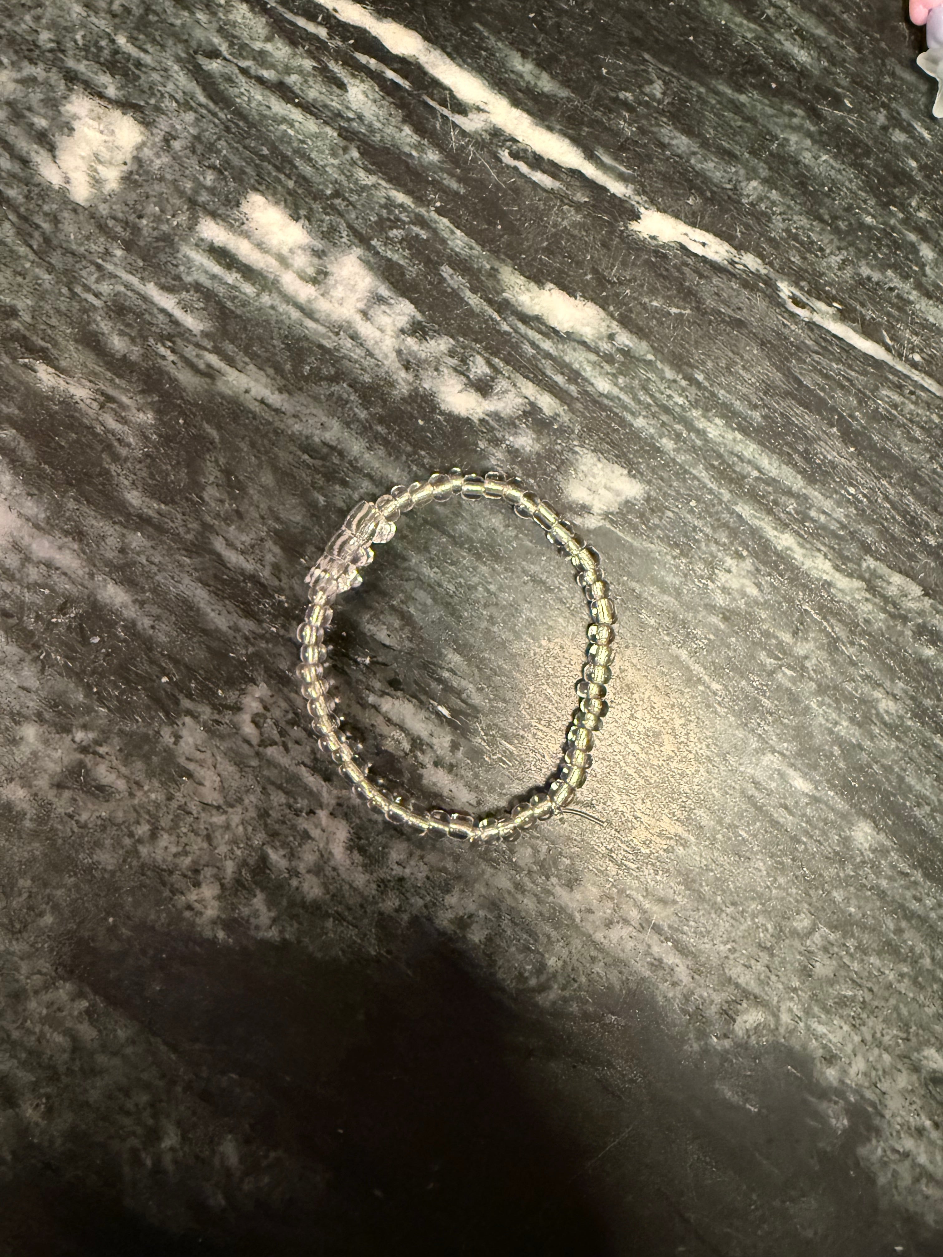 Sweet and Kind - white seed bead w/ gummy bear