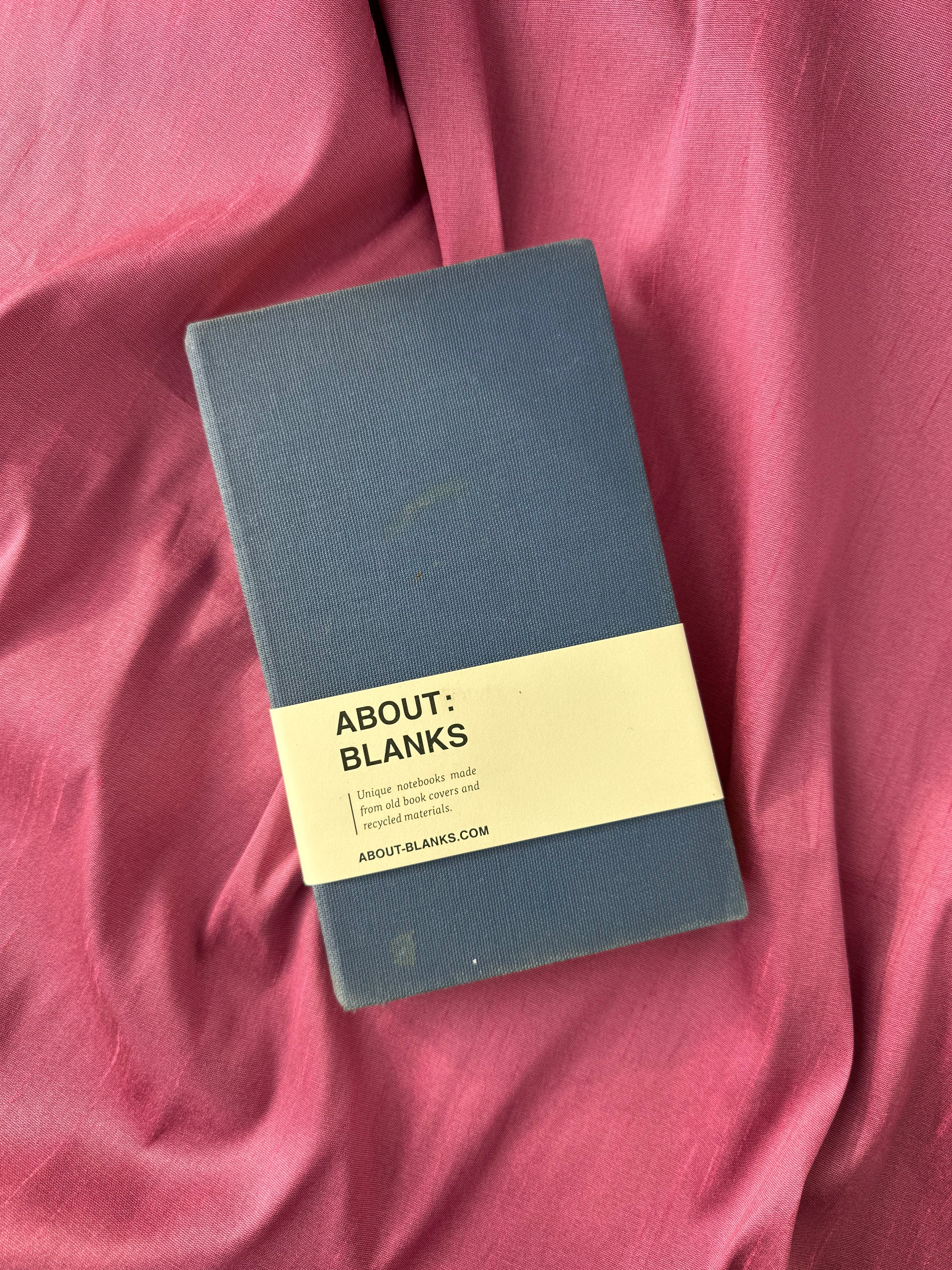 Vintage About Blanks Notebook: blue faded
