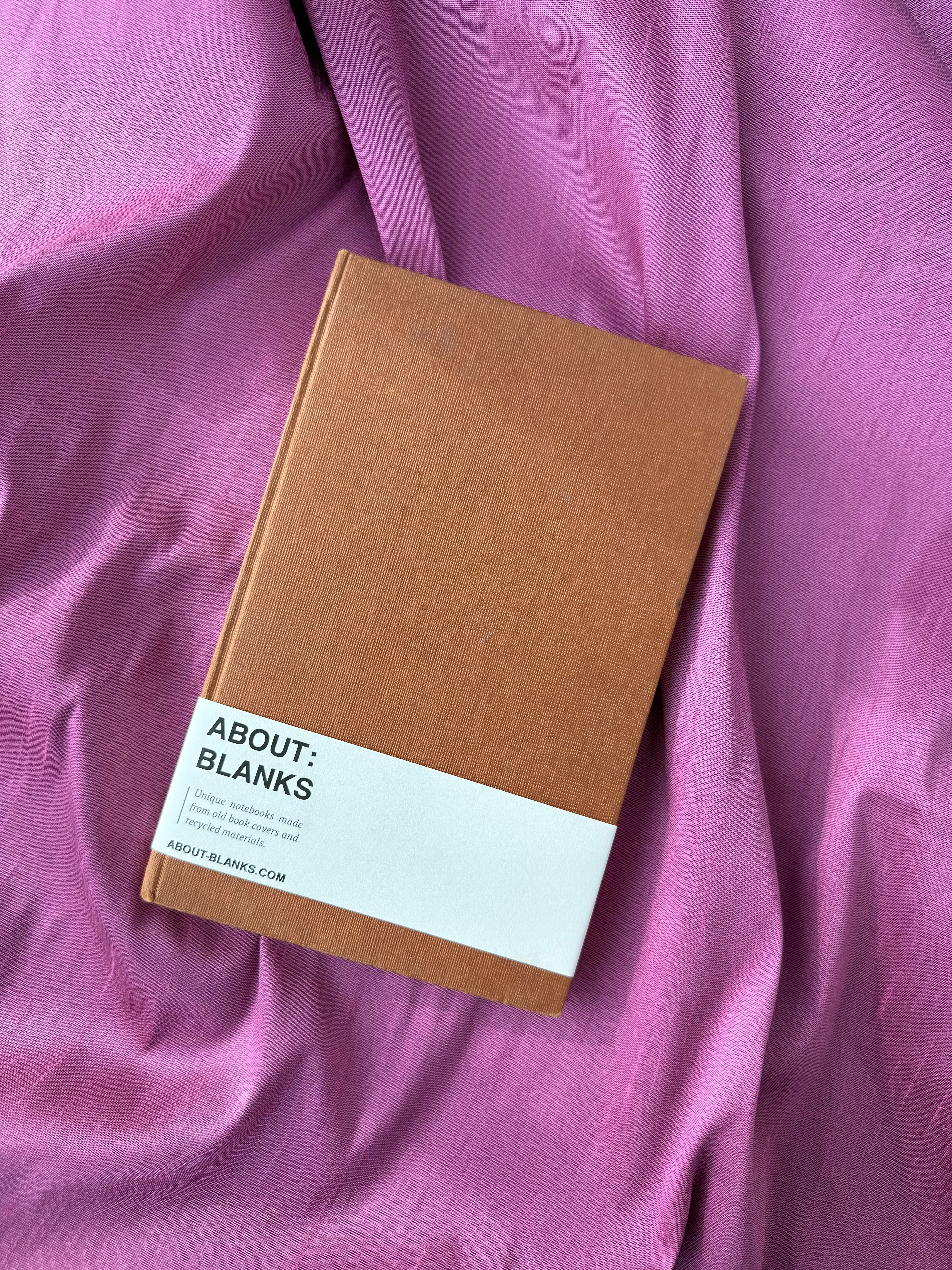 Vintage About Blanks Notebook: brown faded