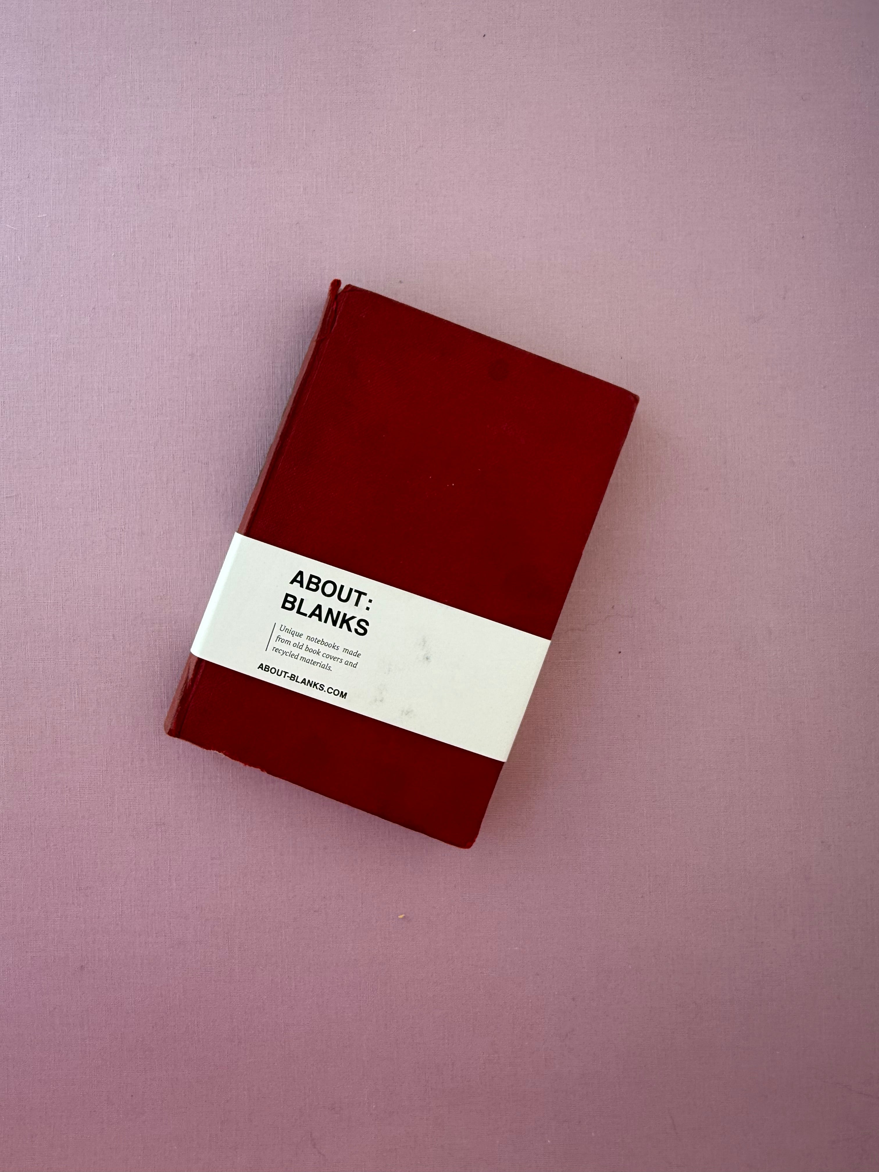 Vintage About Blanks Notebook: red III