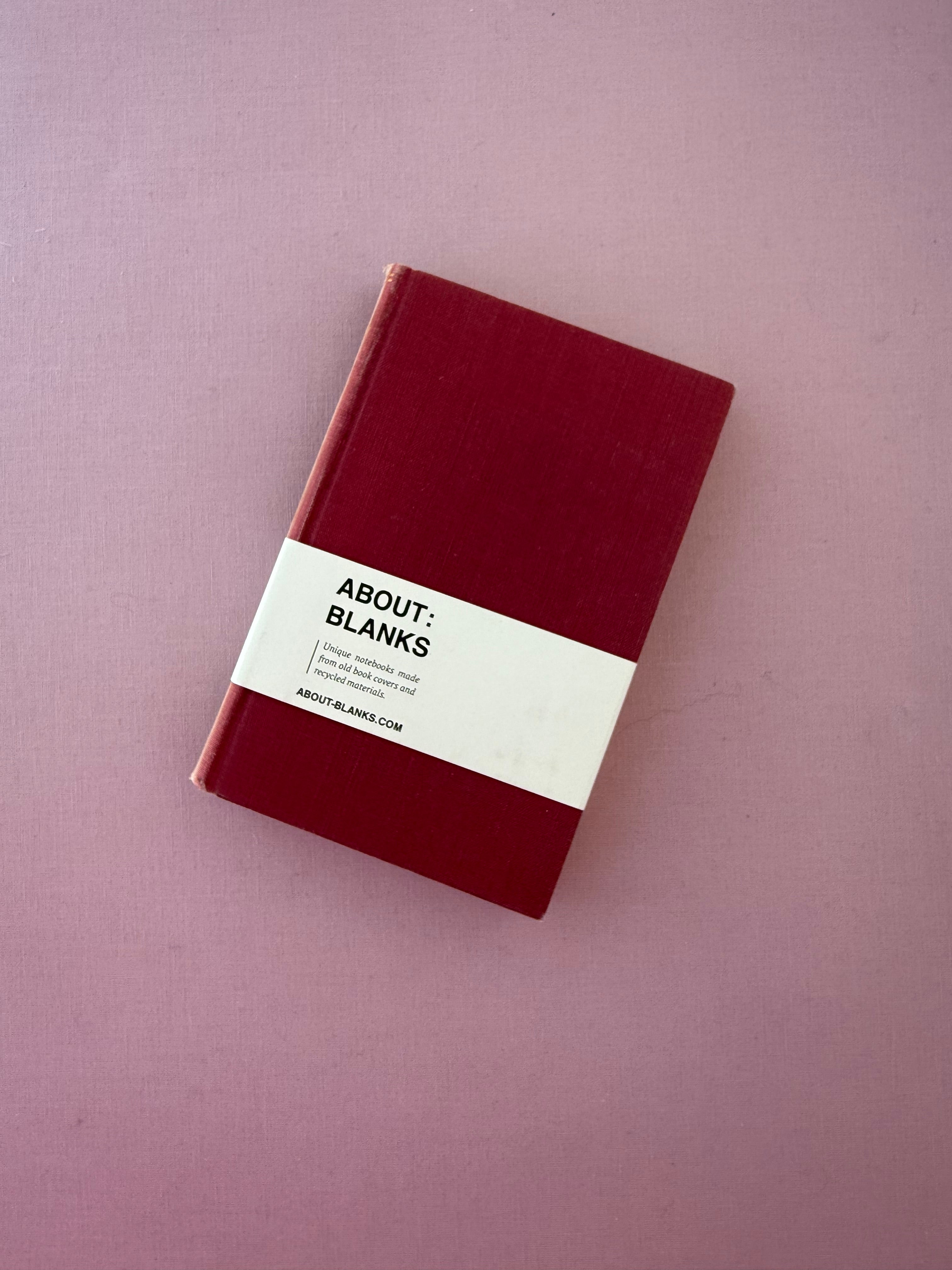 Vintage About Blanks Notebook: red IV