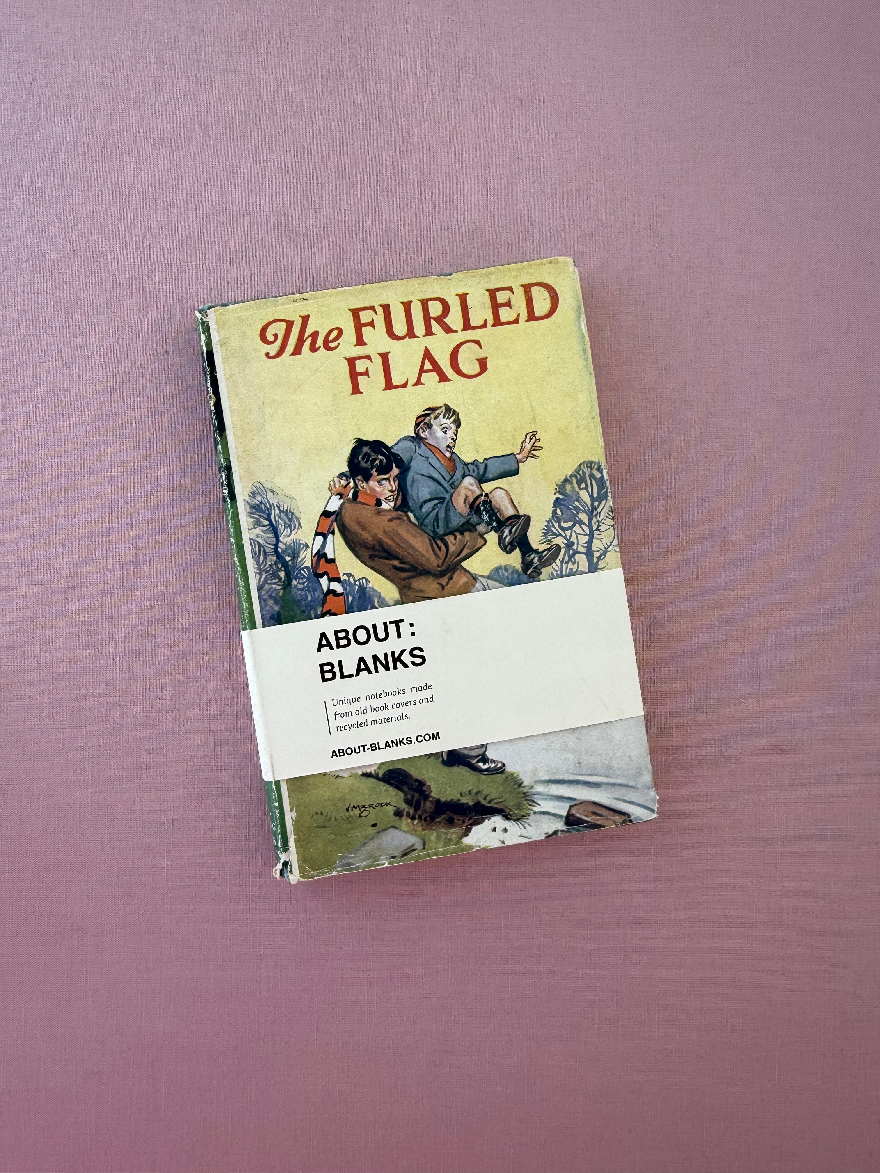 Vintage About Blanks Notebook: Furled Flag