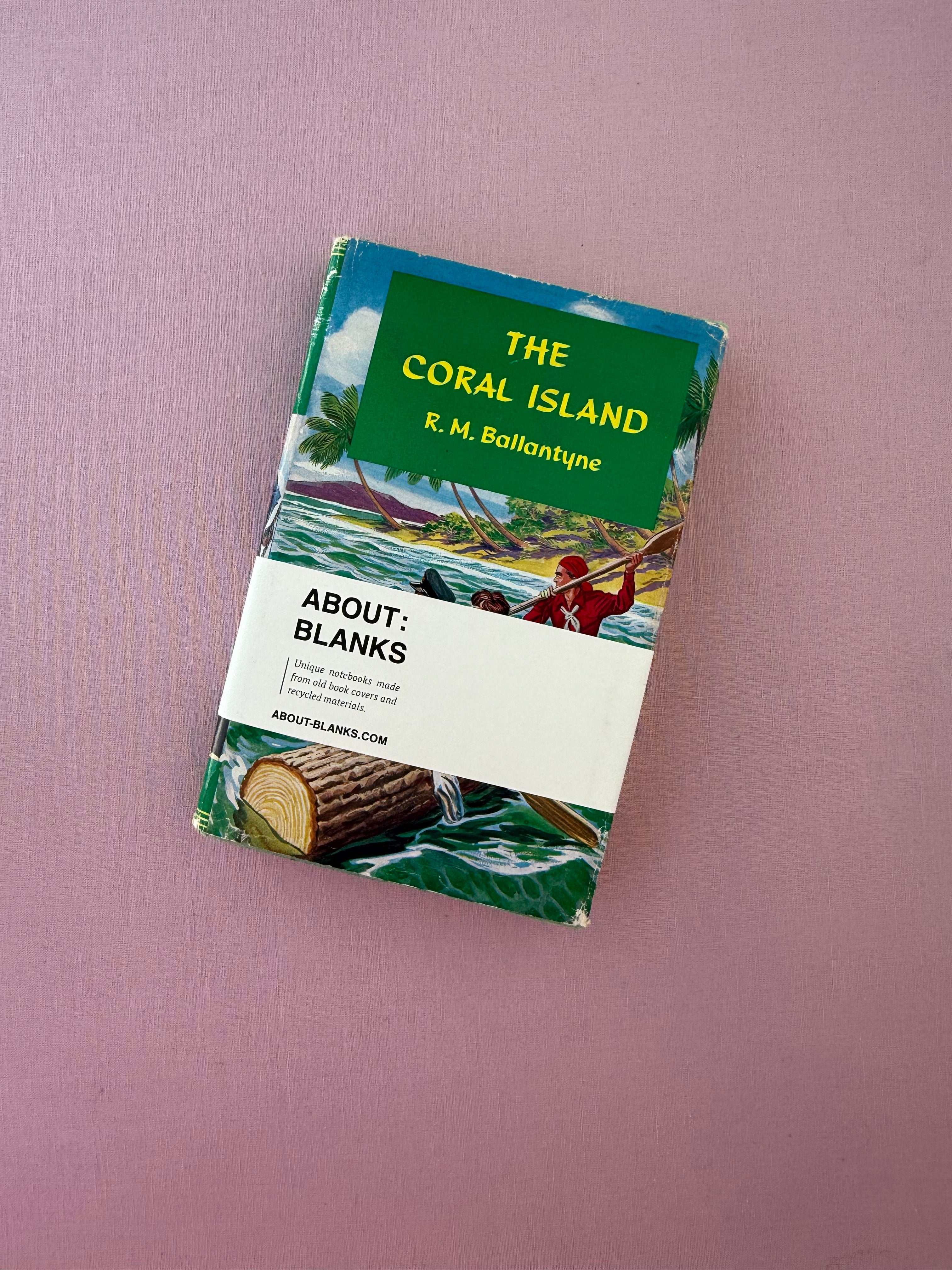Vintage About Blanks Notebook: Coral island