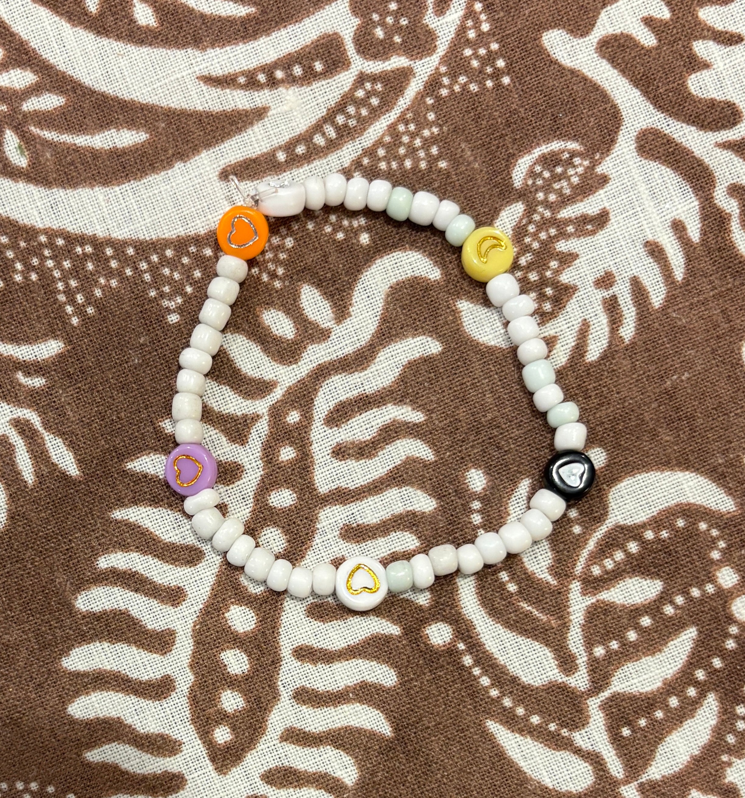 Sweet and Kind - white and colorful hearts