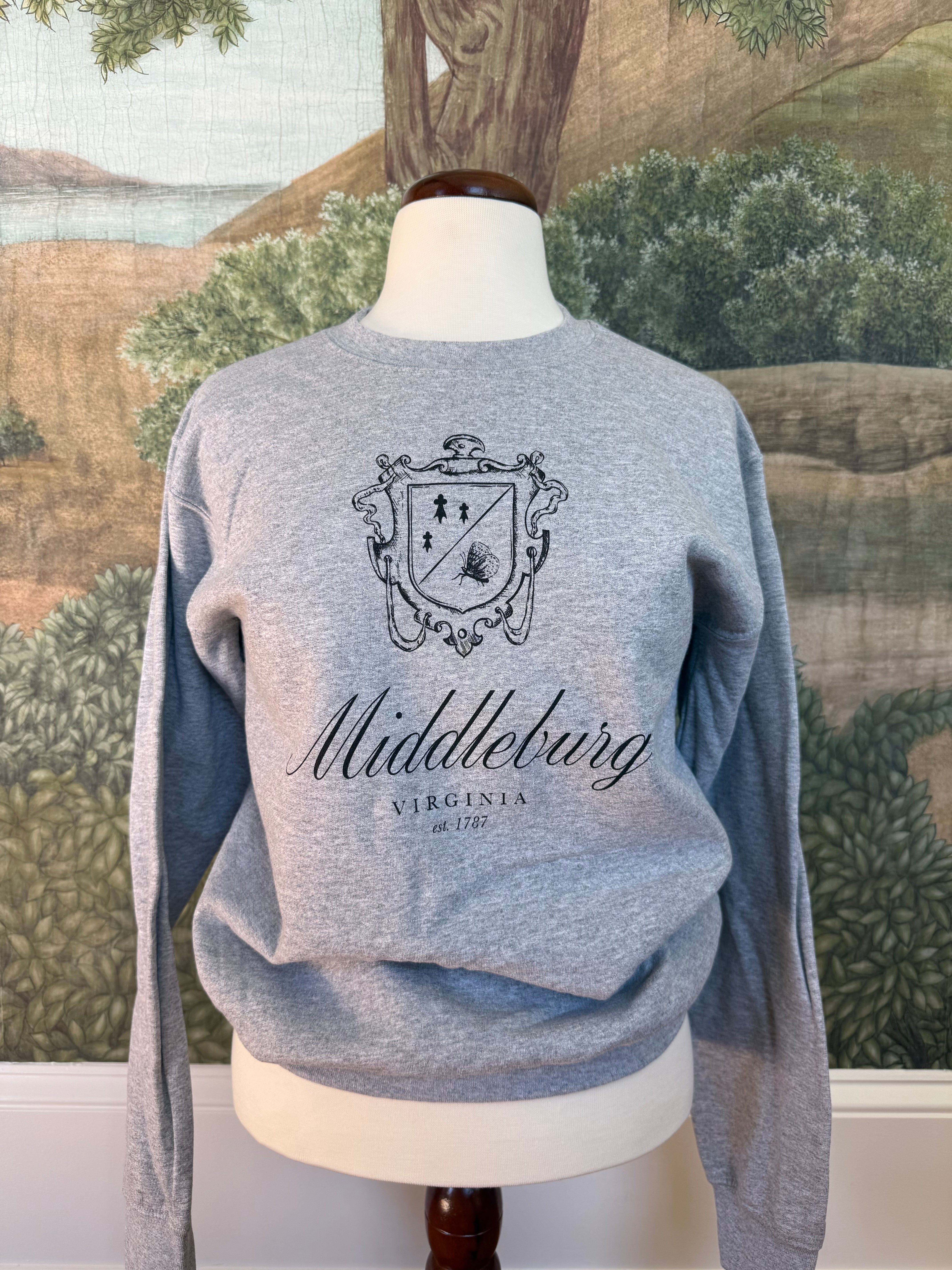 Youth Middleburg Crewneck by Every Little Something - Gray