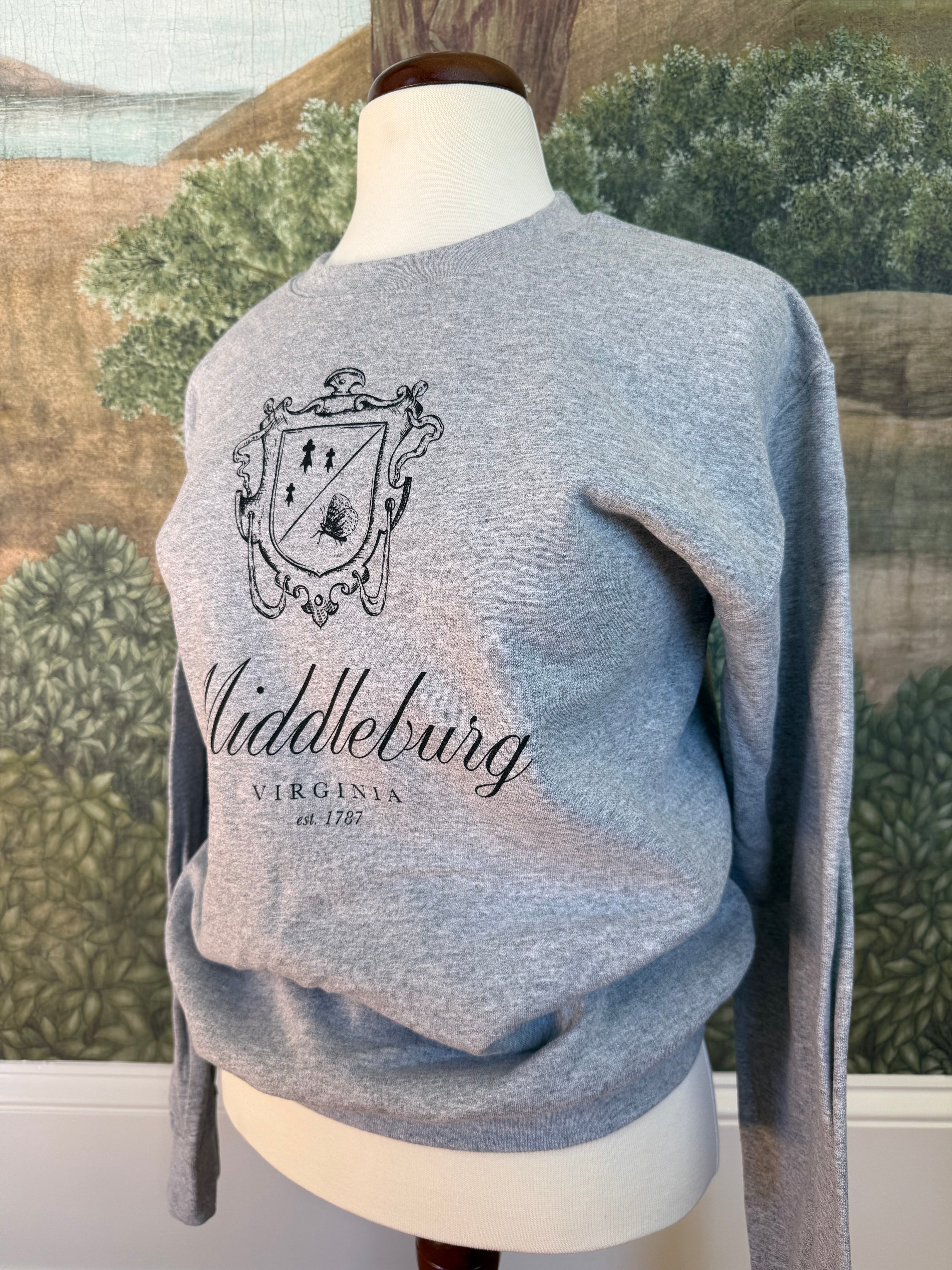 Youth Middleburg Crewneck by Every Little Something - Gray