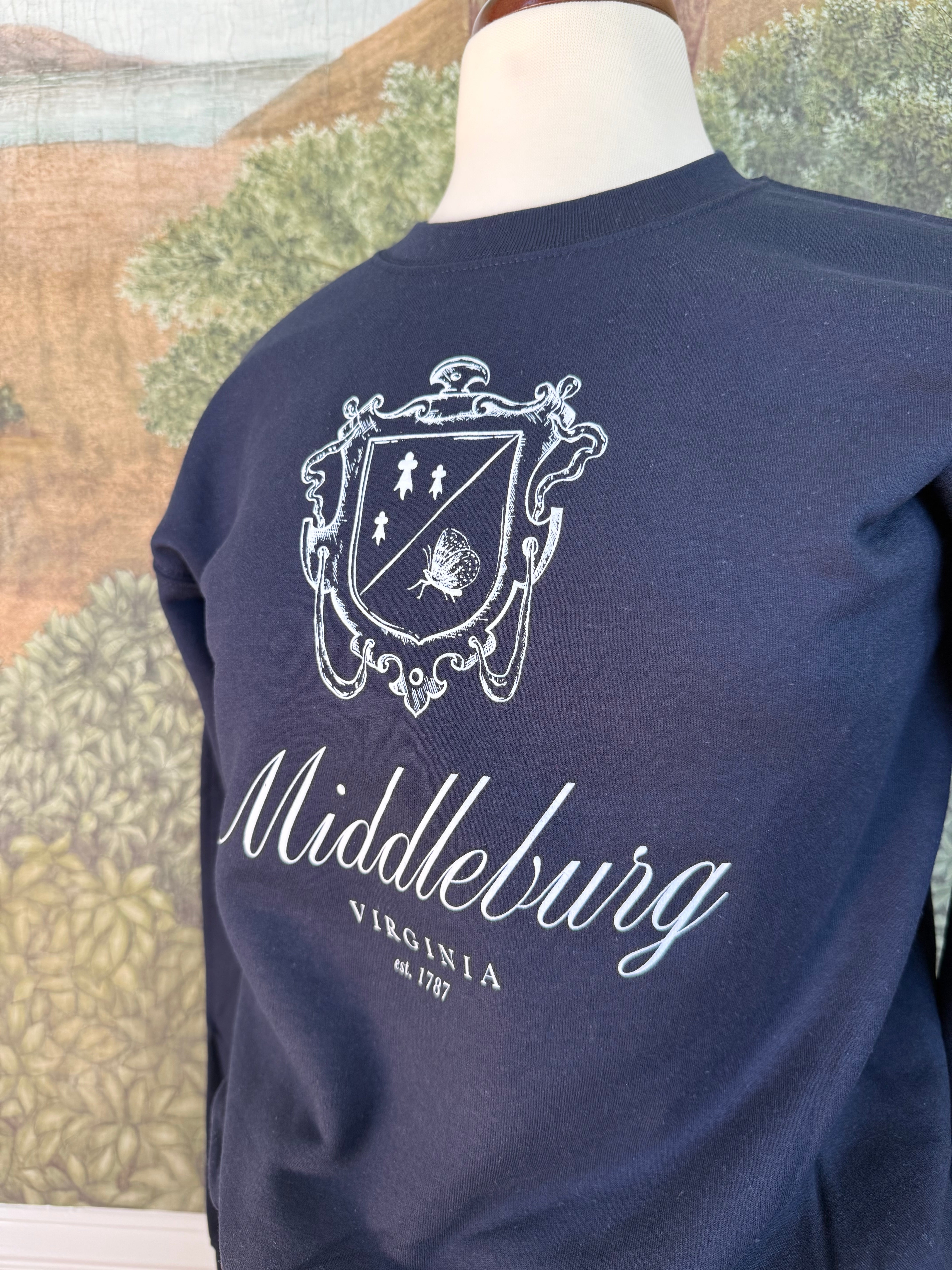 Youth Middleburg Crewneck by Every Little Something - Navy