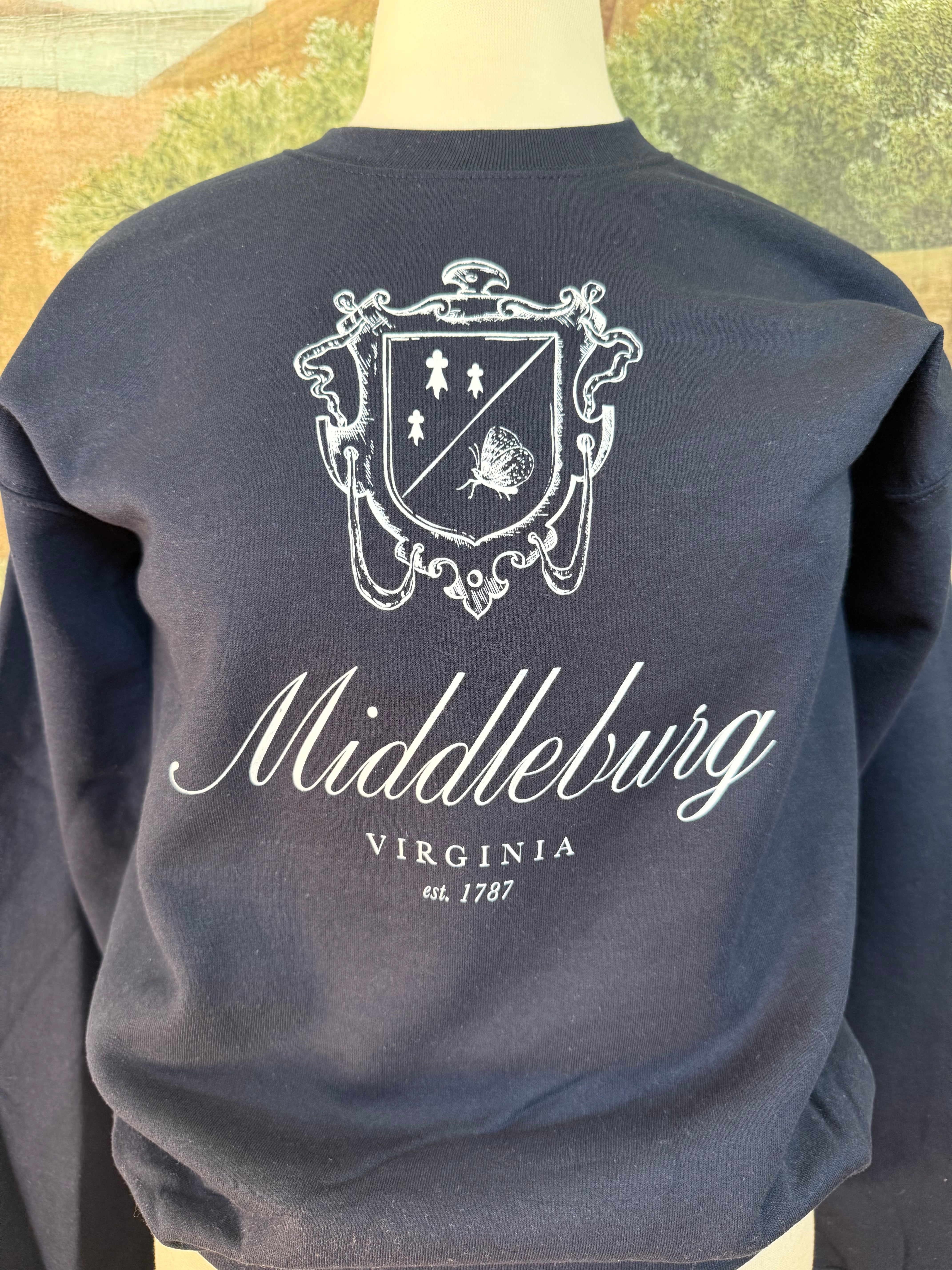 Youth Middleburg Crewneck by Every Little Something - Navy