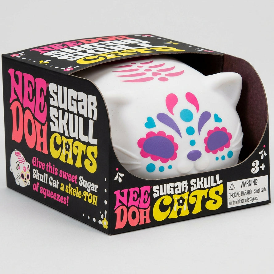 Schylling Nee-Doh Sugar Skull Cool Cats (Pink)