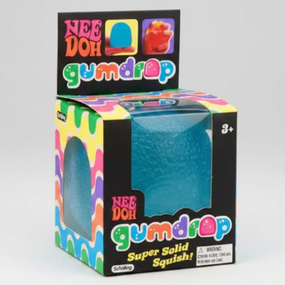 Schylling Nee-Doh Gum Drop Super Solid Squish – Blue