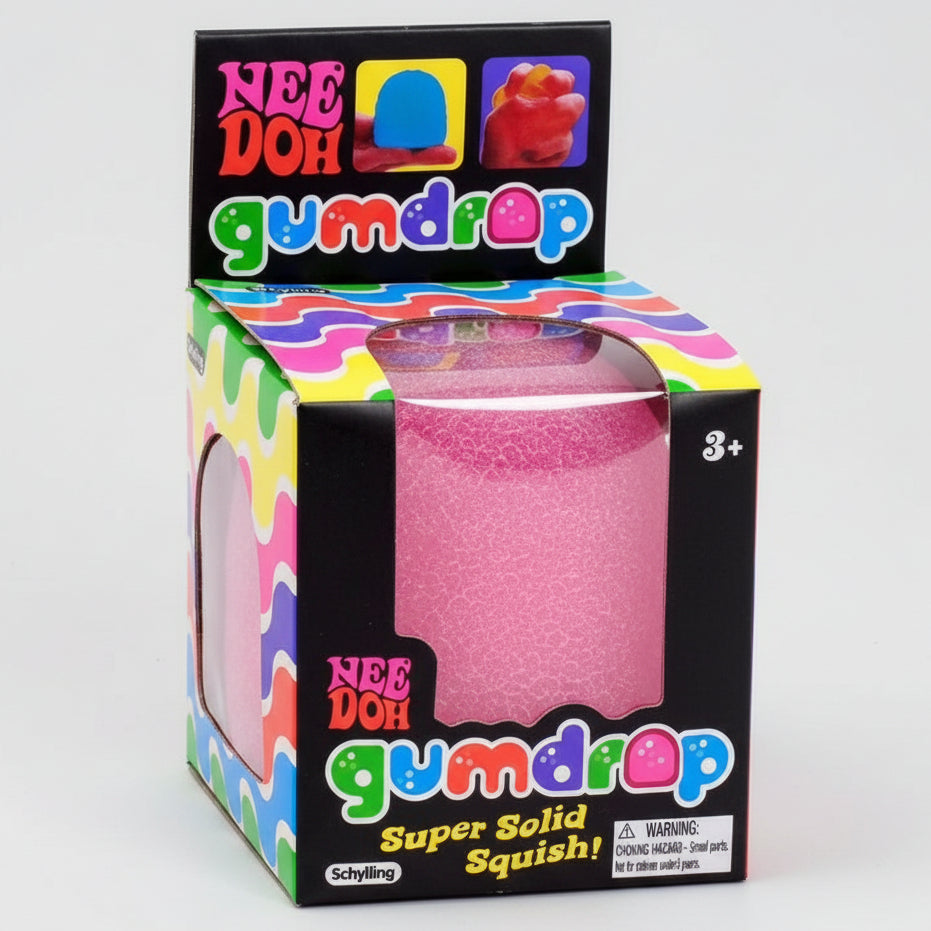 Schylling Nee-Doh Gum Drop Super Solid Squish – Pink