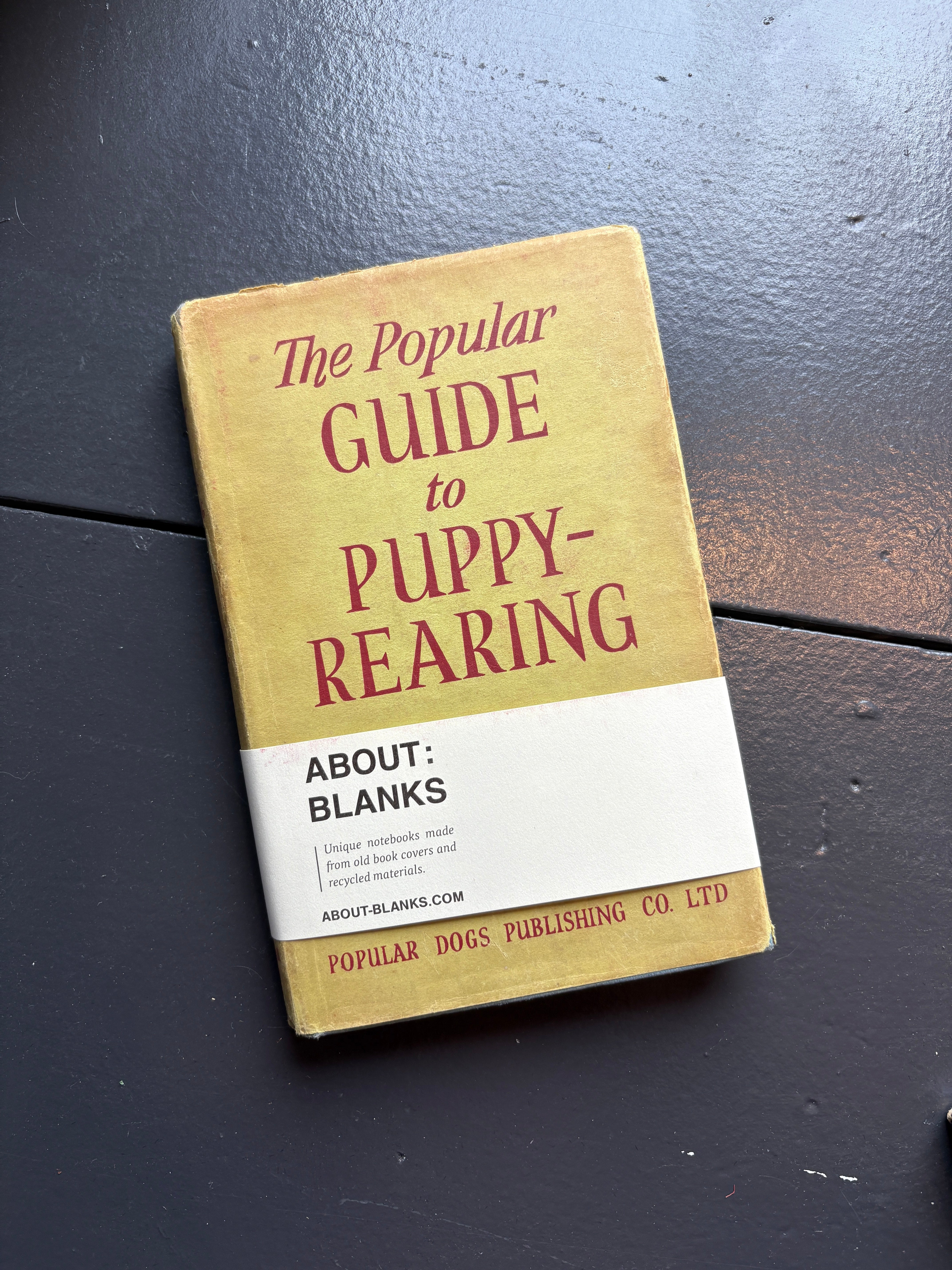 Vintage About Blanks Notebook: The Popular Guide to Puppy-Rearing