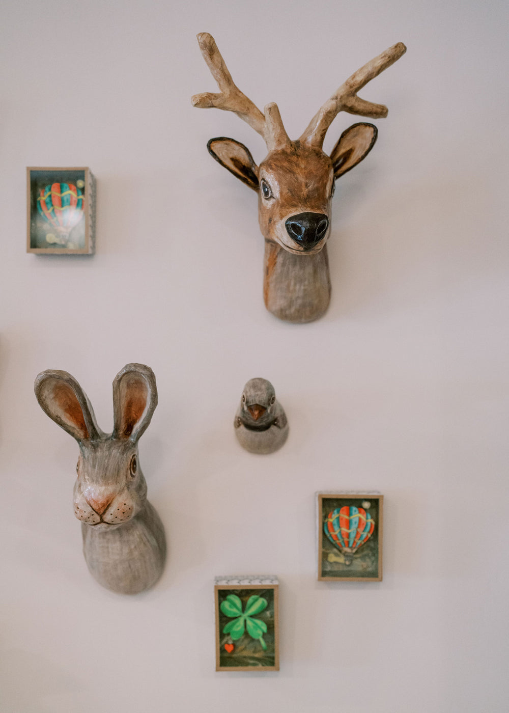 Paper Mache Wall Decor - Deer