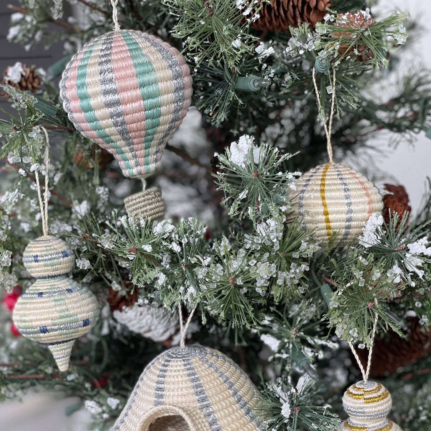 Pastel Hot Air Balloon Ornament