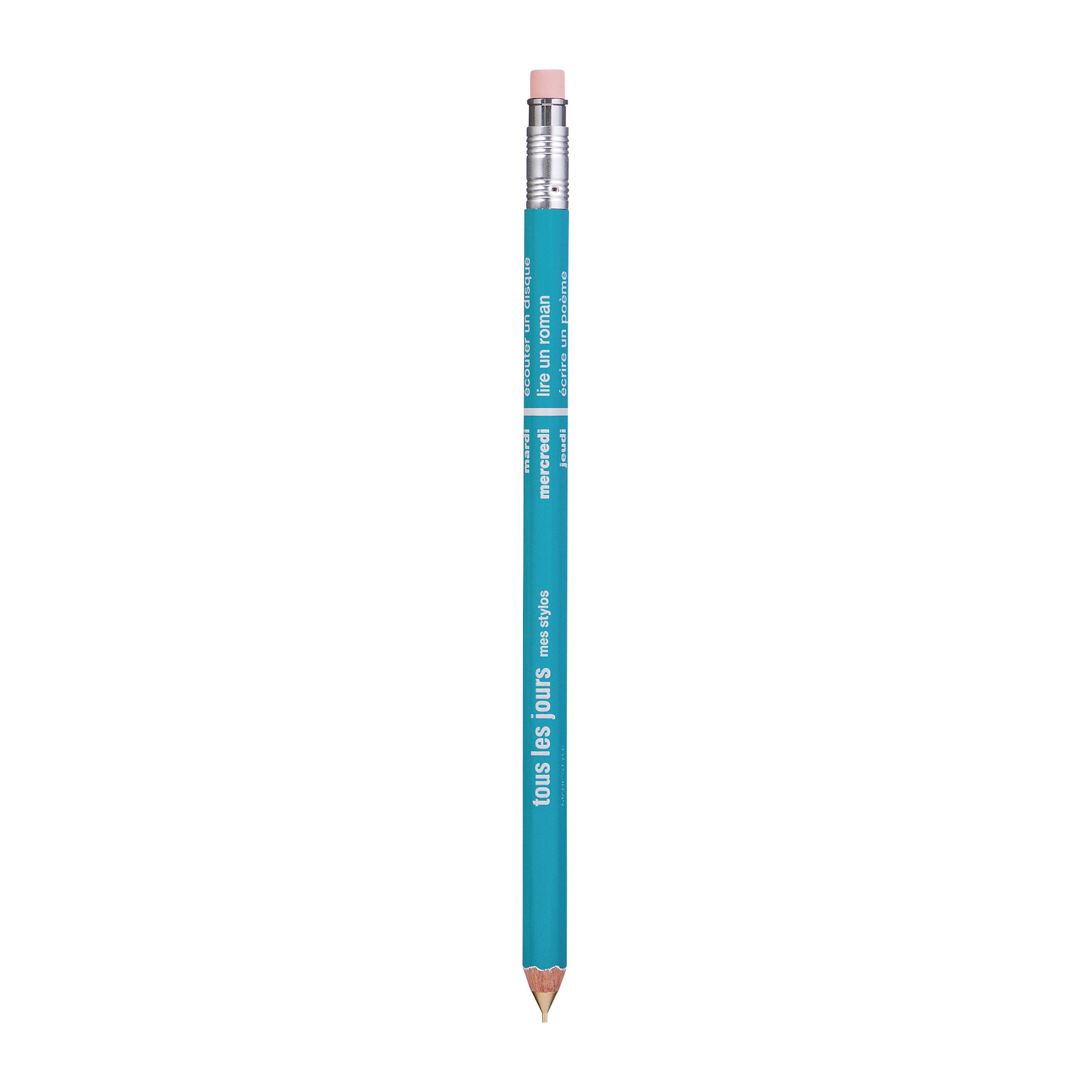Light Mint Mechanical Pencil with Eraser tous les jours / MARK'STYLE