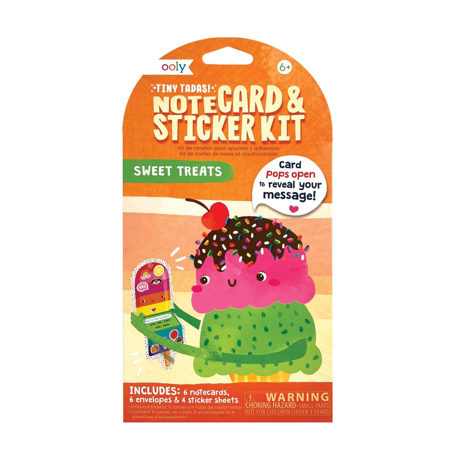 Tiny Tada! Note Cards & Sticker Set - Sweet Treats