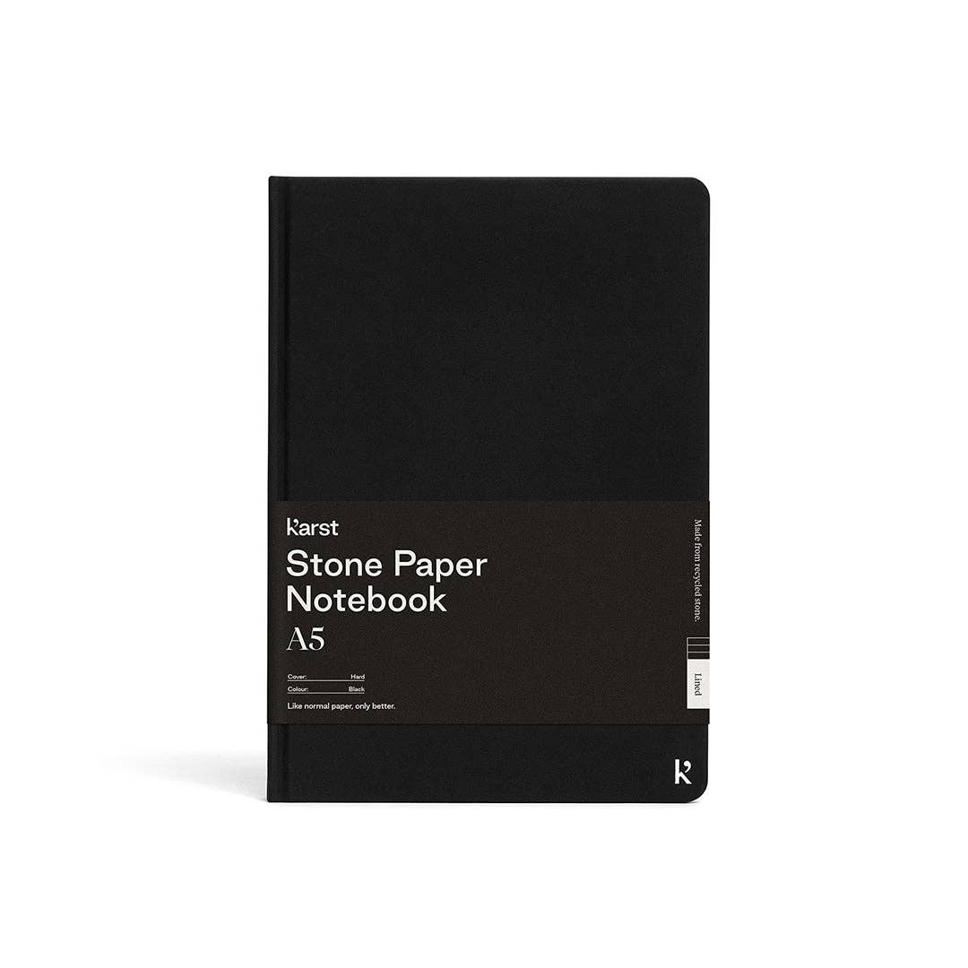 Karst - A5 Hardcover Notebook - Lined: Lemon