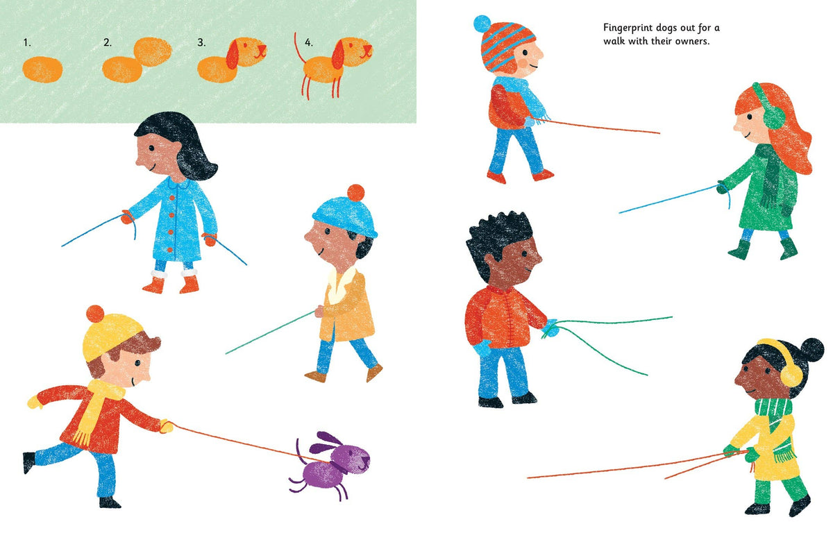 Fingerprint Activities Cats & Dogs: Usborne