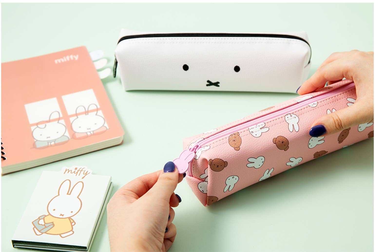 Miffy Stick Pencil Case/ Multi Pouch: Pink