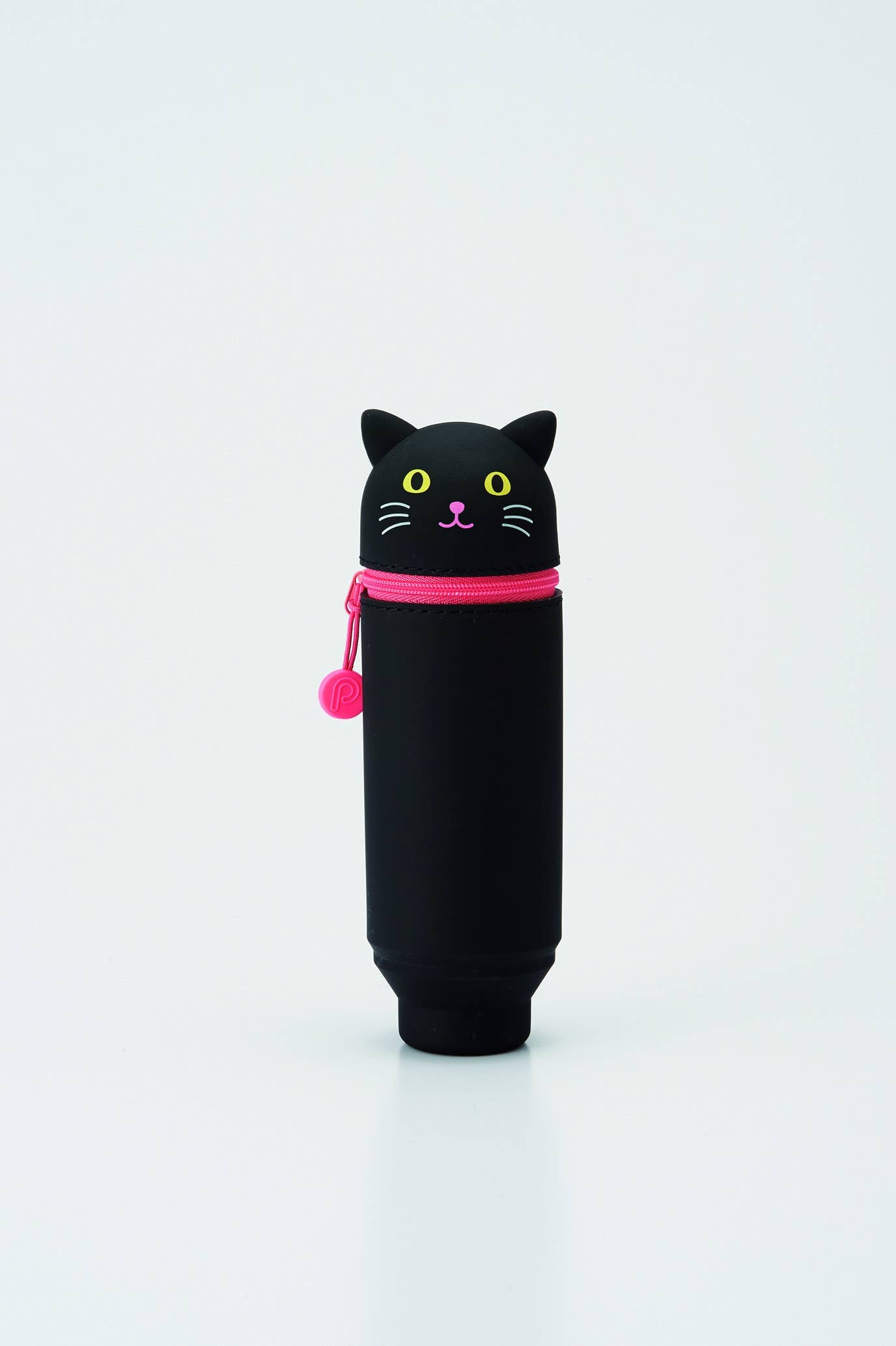 PuniLabo Stand Up Pen Case: Gray Cat