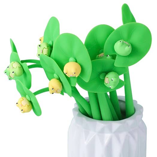22714 Frog Lily Wiggle Pad Gel Pen-48