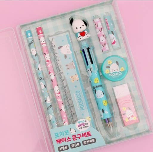 Sanrio Pencil, Pen School Office Stationery Case Set : Pochacco
