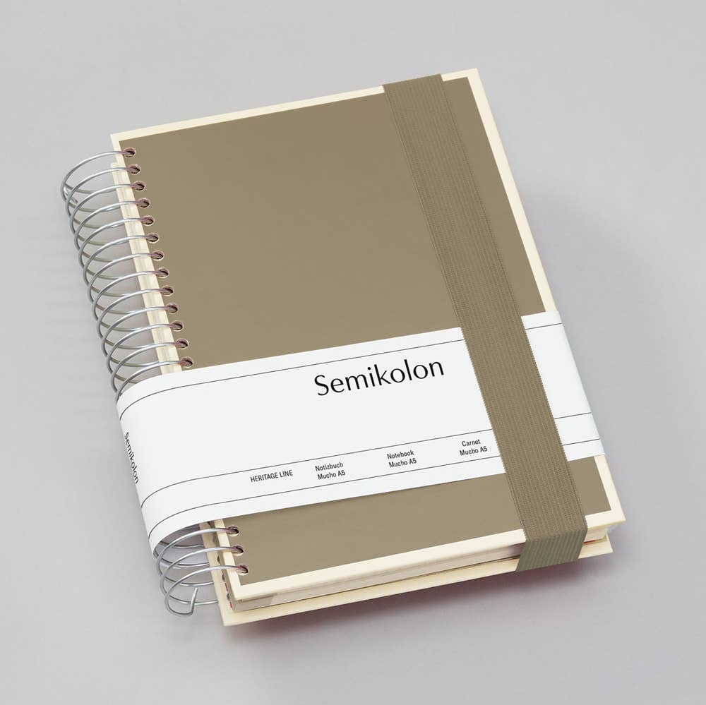 Heritage Line - Spiral Notebook Mucho: Fango / Medium