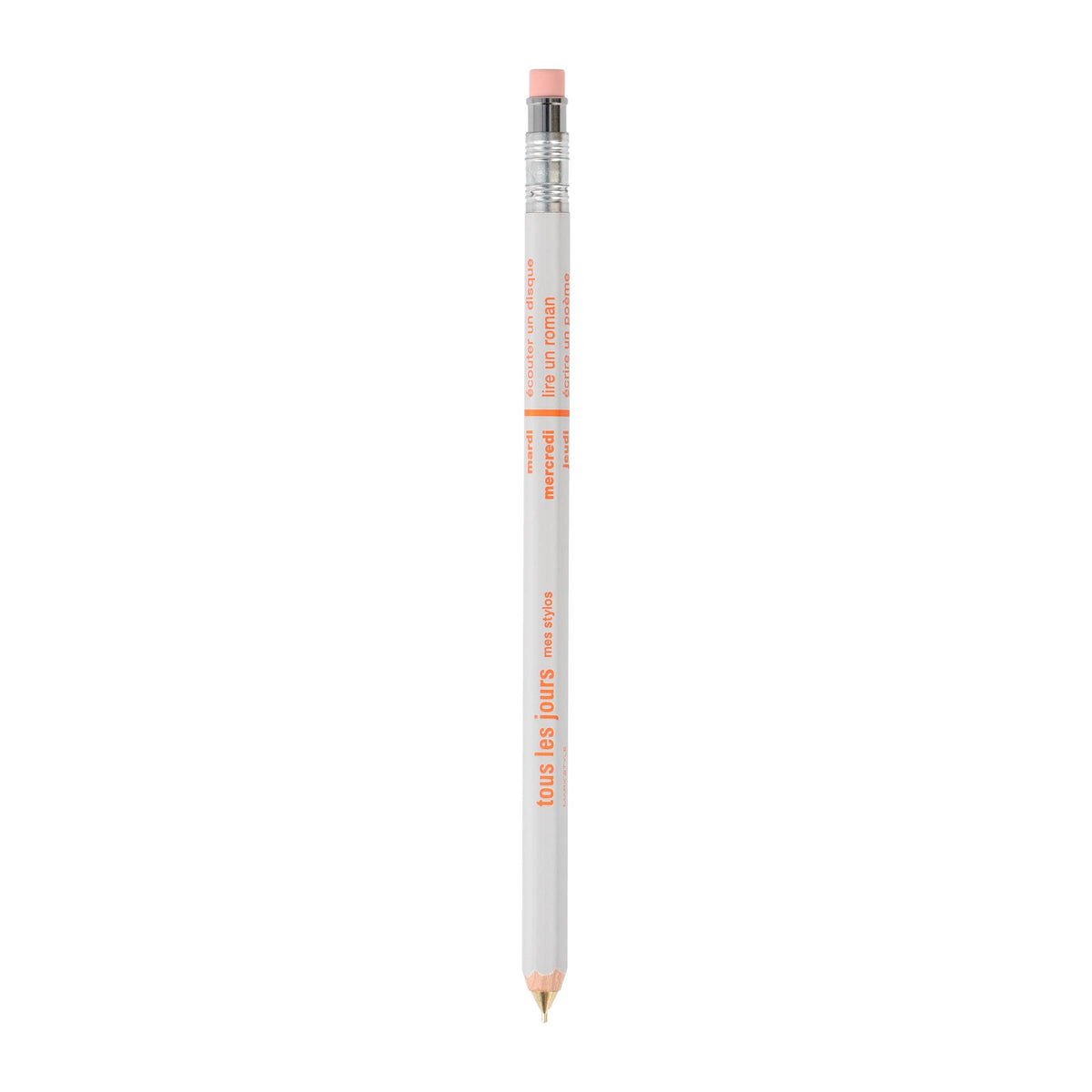 Mechanical Pencil with Eraser tous les jours / MARK'STYLE: White
