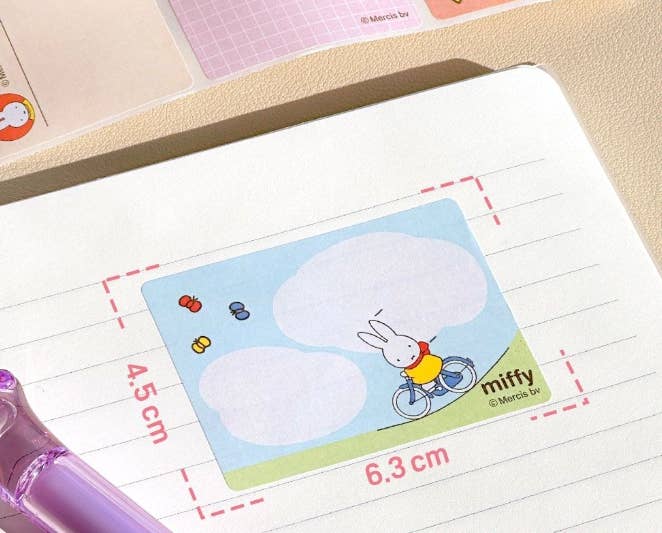 Miffy Pull-Out Sticky Memo Notes – 120 Sheets - Pink Box