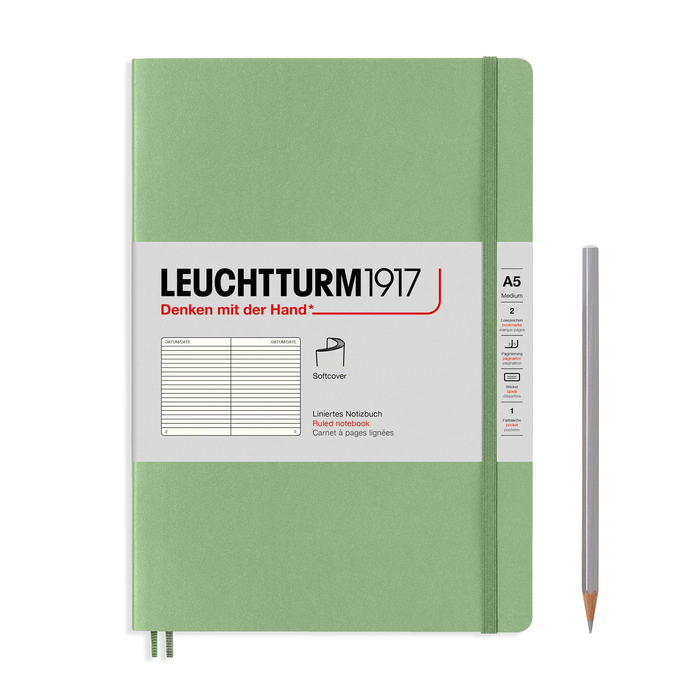 Notebooks - Medium (A5): Lilac / Hardcover / Plain