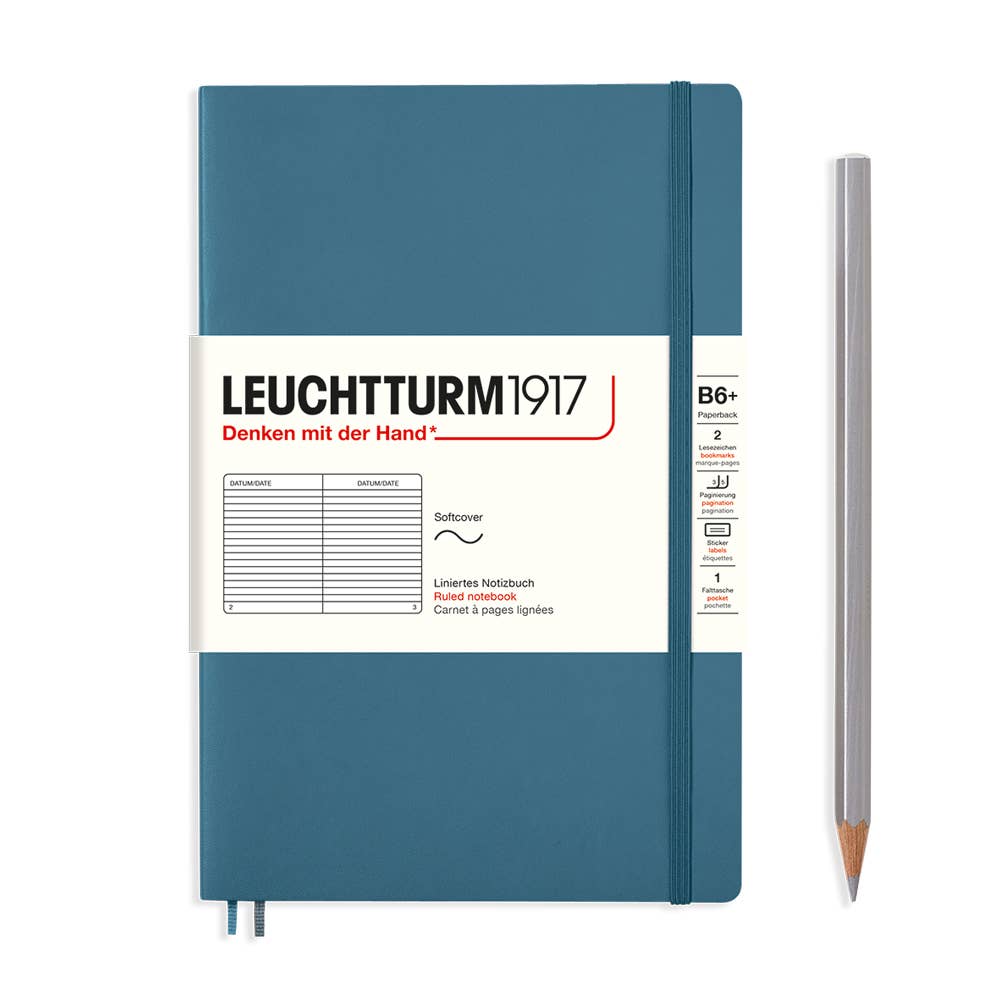 Notebooks - Paperback (B6+): Pacific Green / Softcover / Ruled