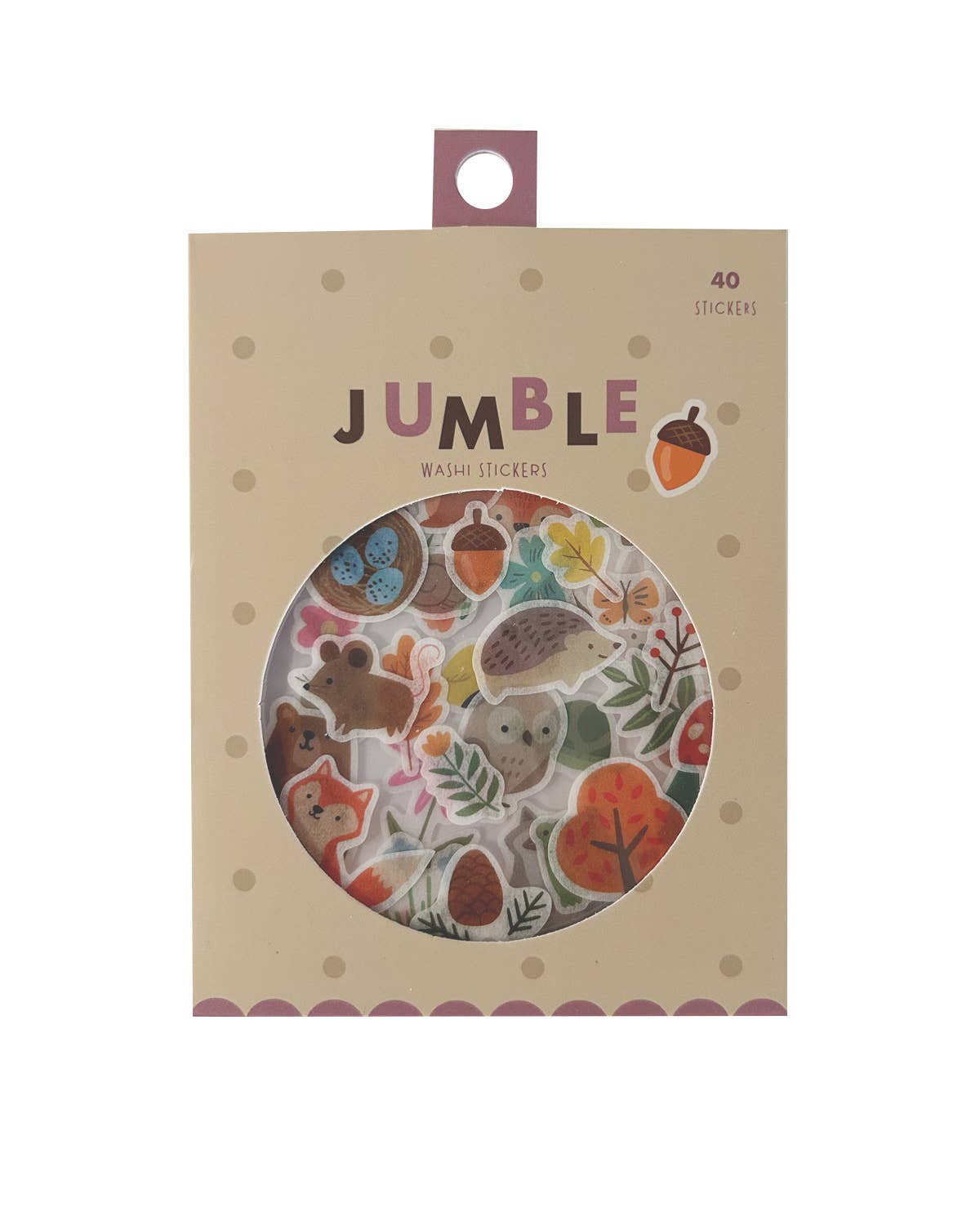 Woodland Friends Jumble Washi Stickers