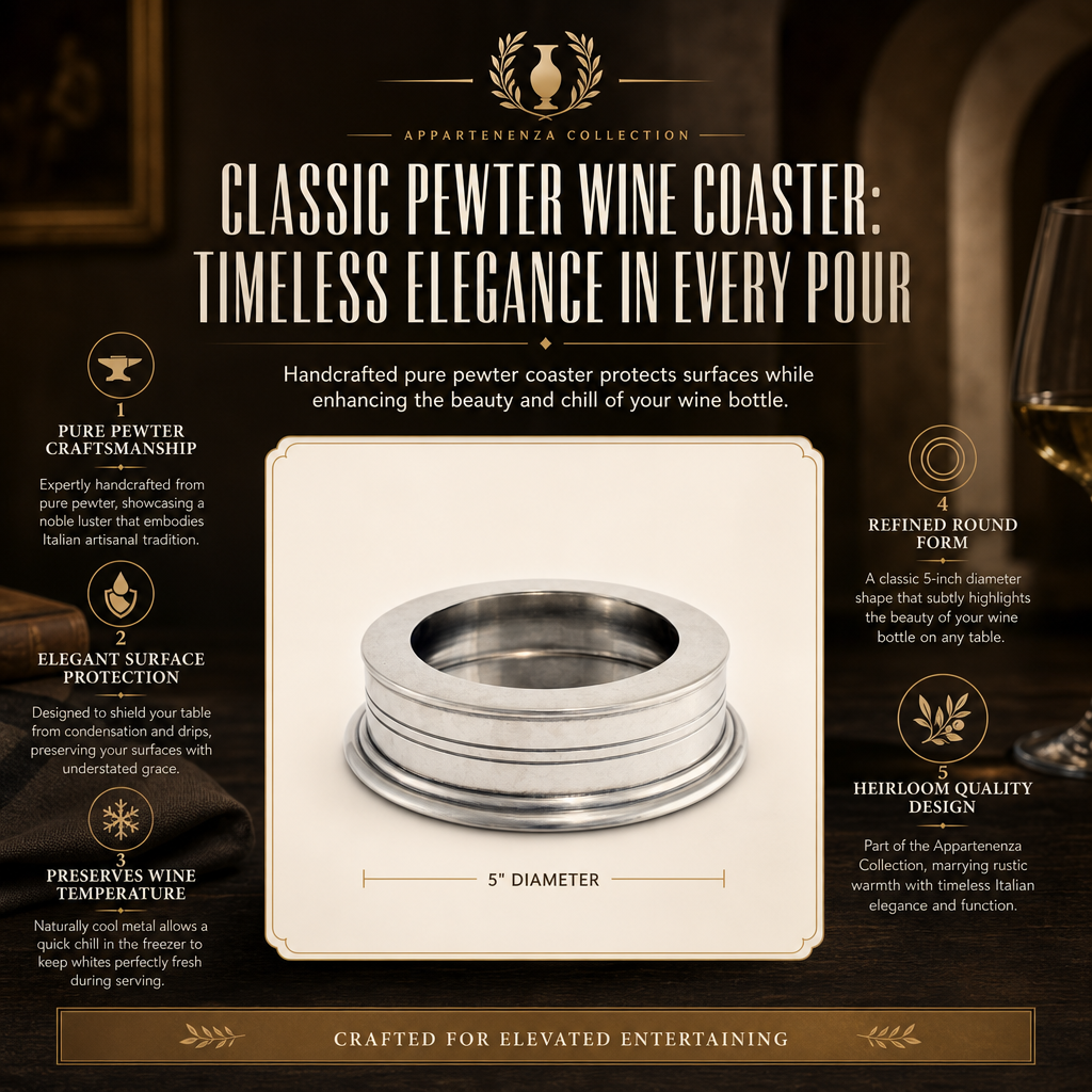 Classic Pewter Wine Coaster