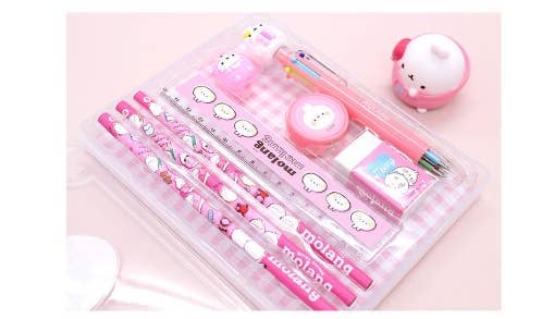 Pink Molang Stationery Set – Cute School Supplies Gift Pack
