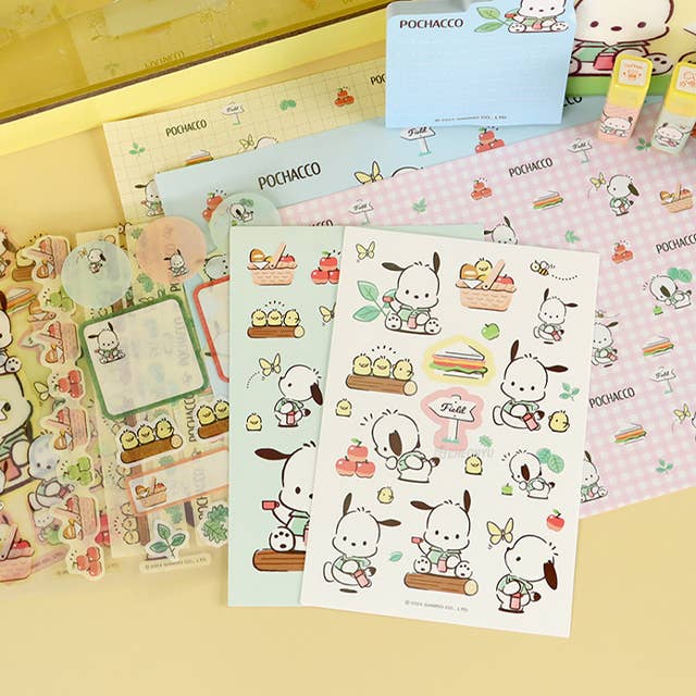 Pochacco Cute Diary Deco Bag Set/ Sanrio/ gift set