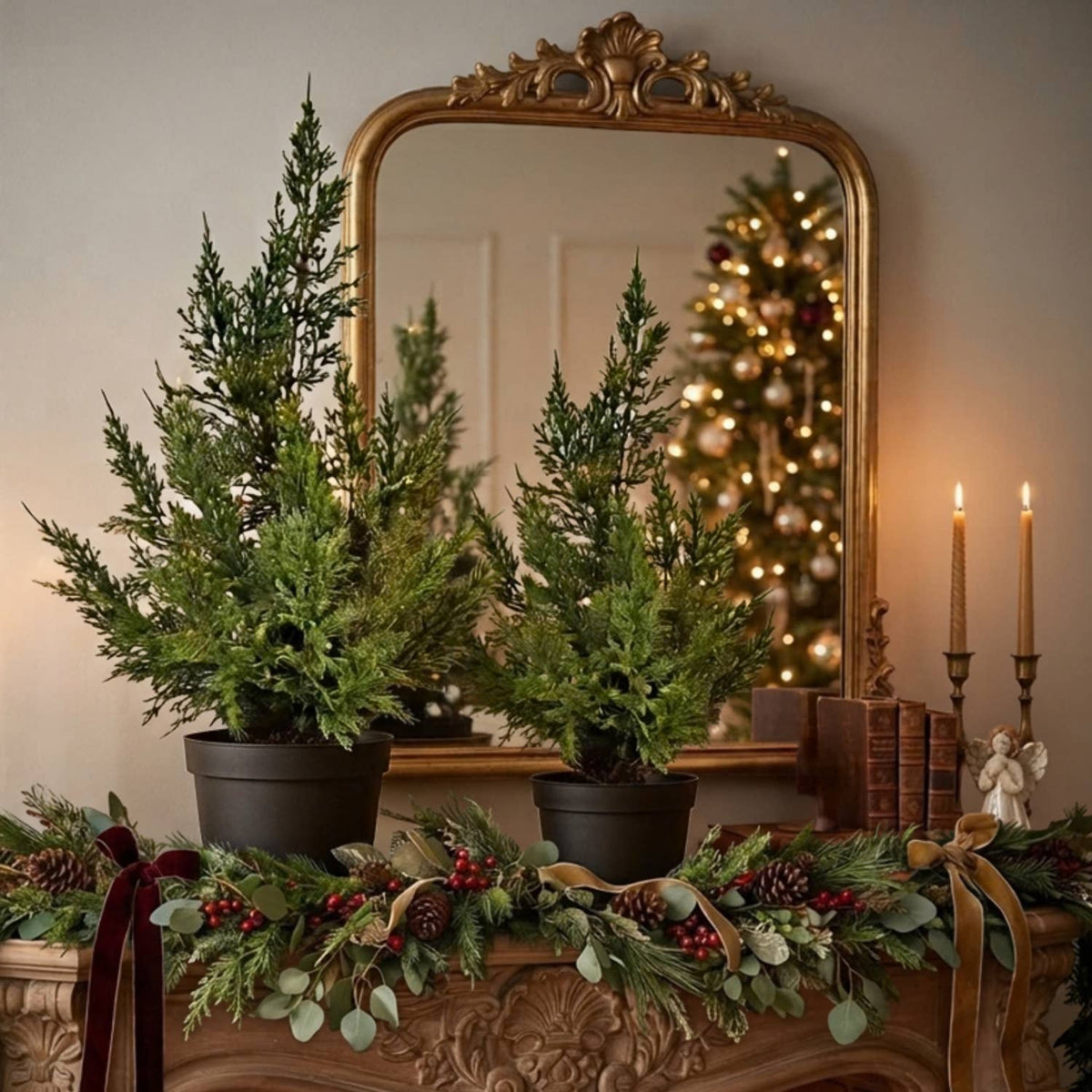 Fresh Touch Cedar Tree in Plastic Pot 21”