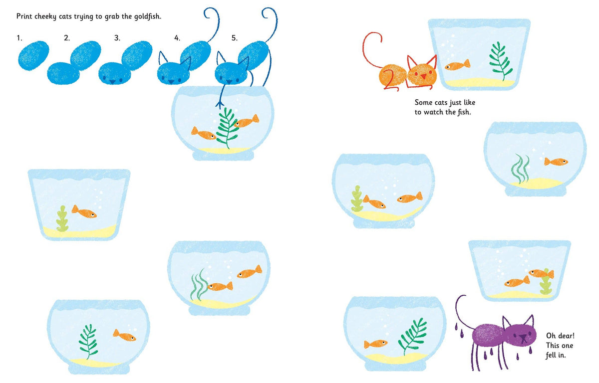 Fingerprint Activities Cats & Dogs: Usborne